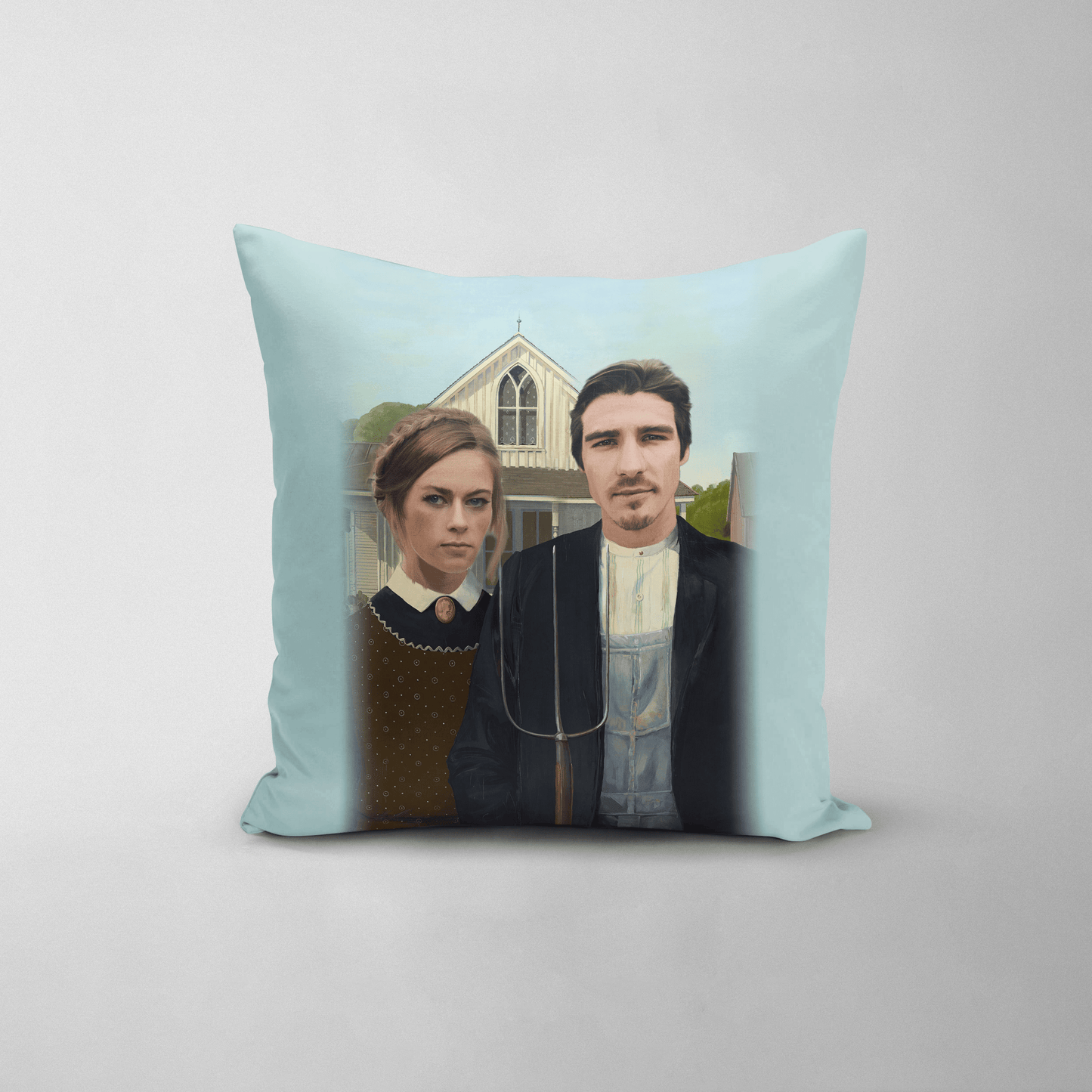 The American Gothic - Custom Throw Pillow