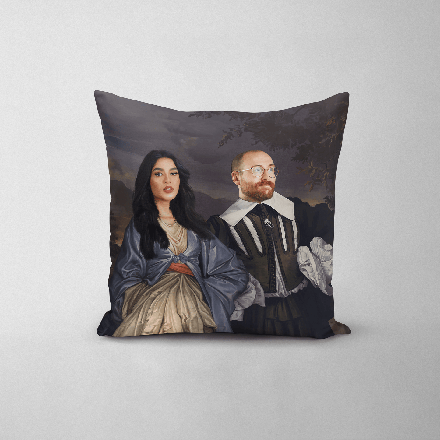 The Midnight Stroll - Custom Throw Pillow