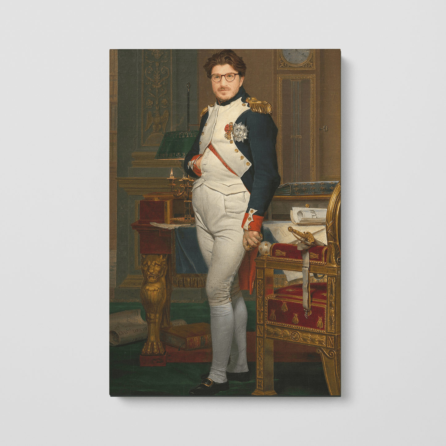 Custom Portrait of Napoleon in His Study at the Tuileries, 1812