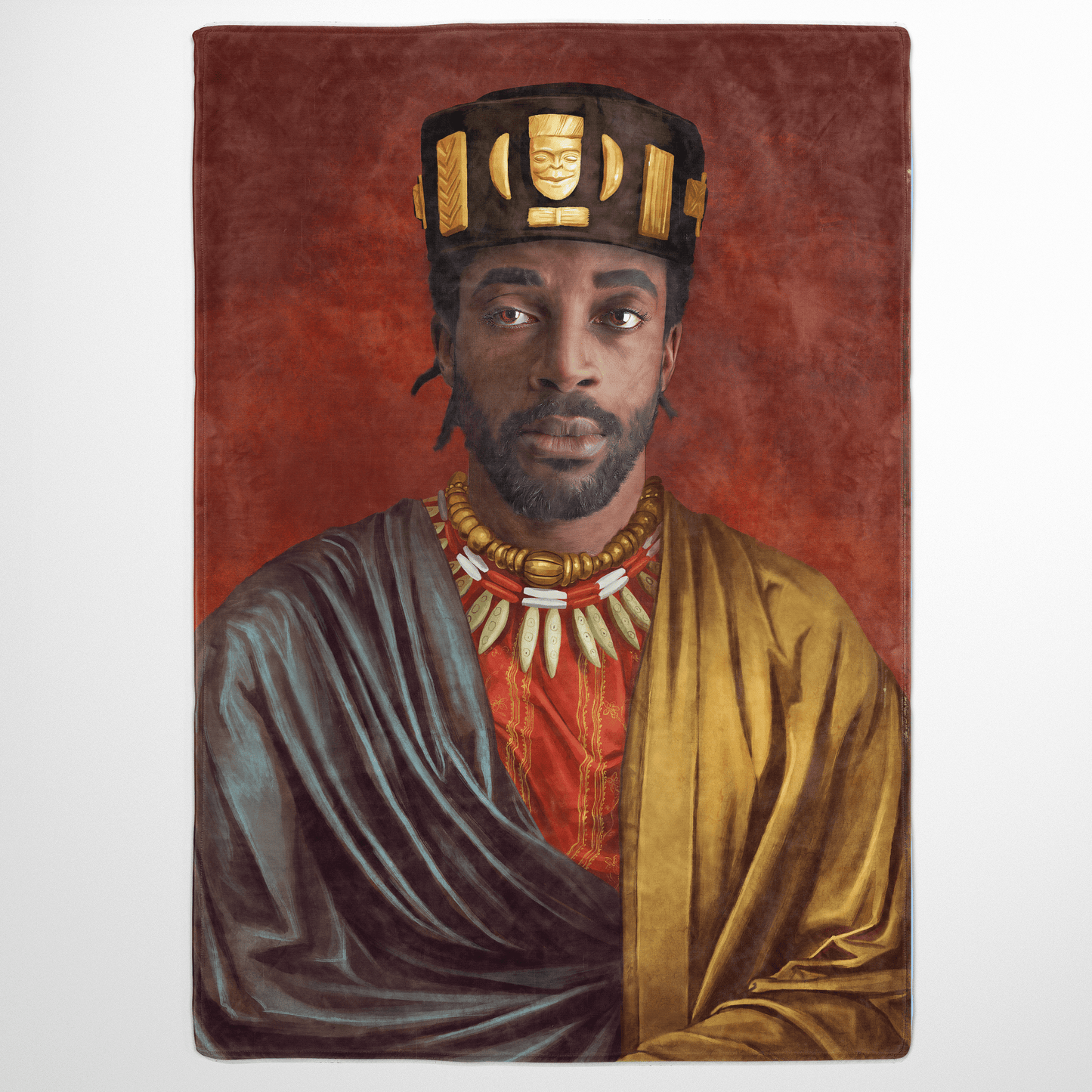 The African King - Custom Fleece Blanket