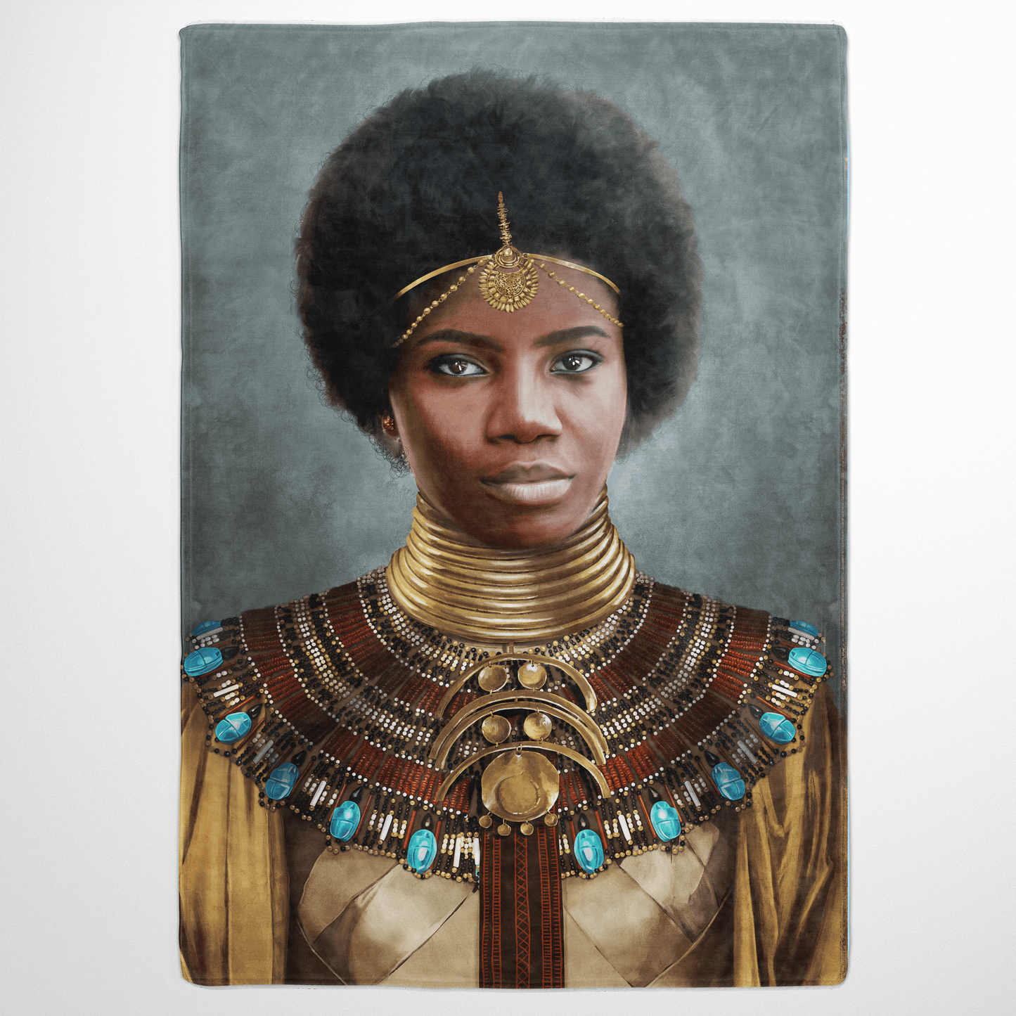 The Nubian Queen - Custom Fleece Blanket