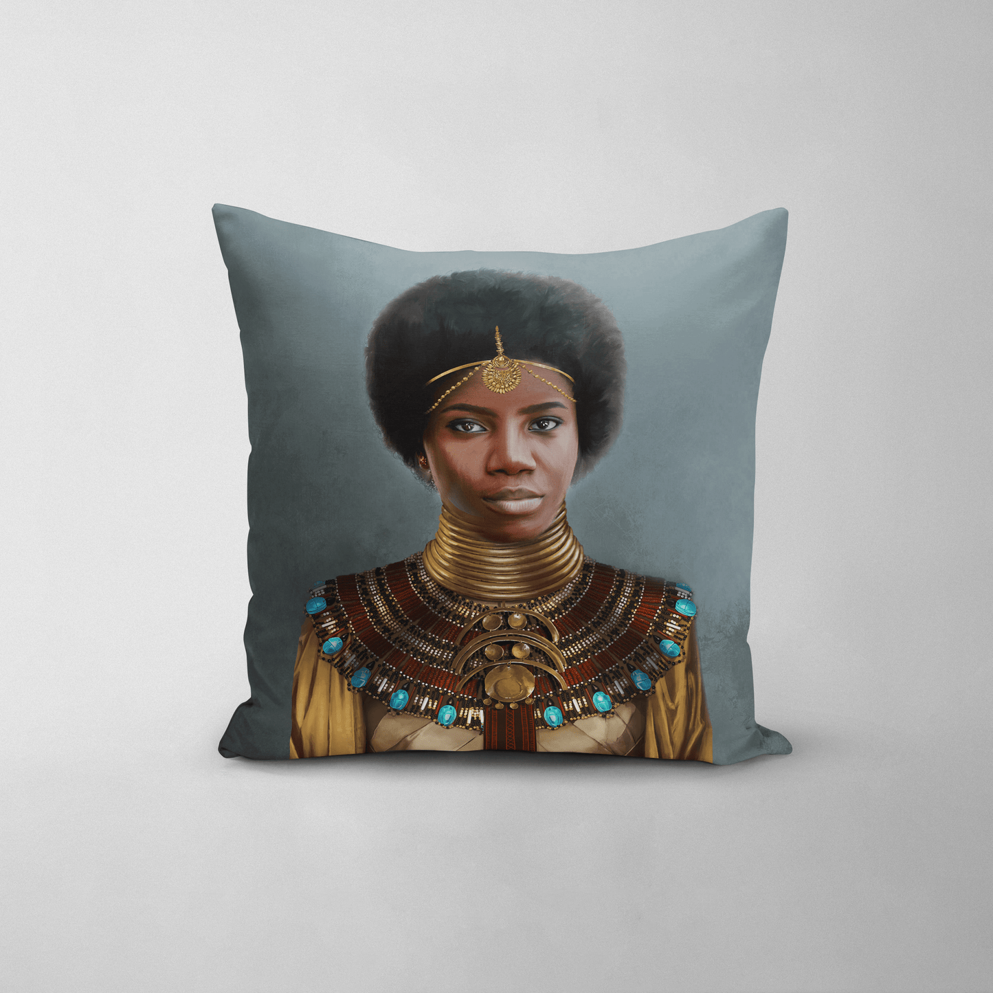 The Nubian Queen - Custom Throw Pillow