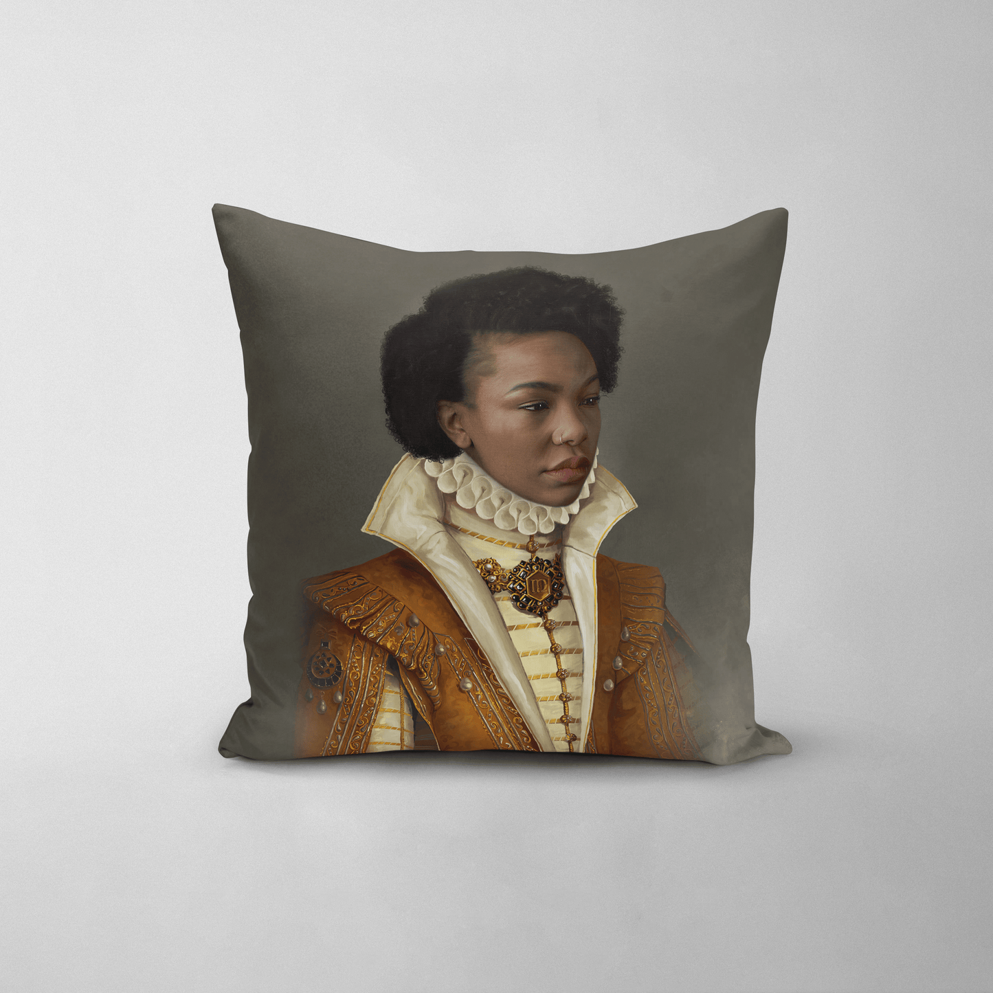 The Golden Princess - Custom Throw Pillow