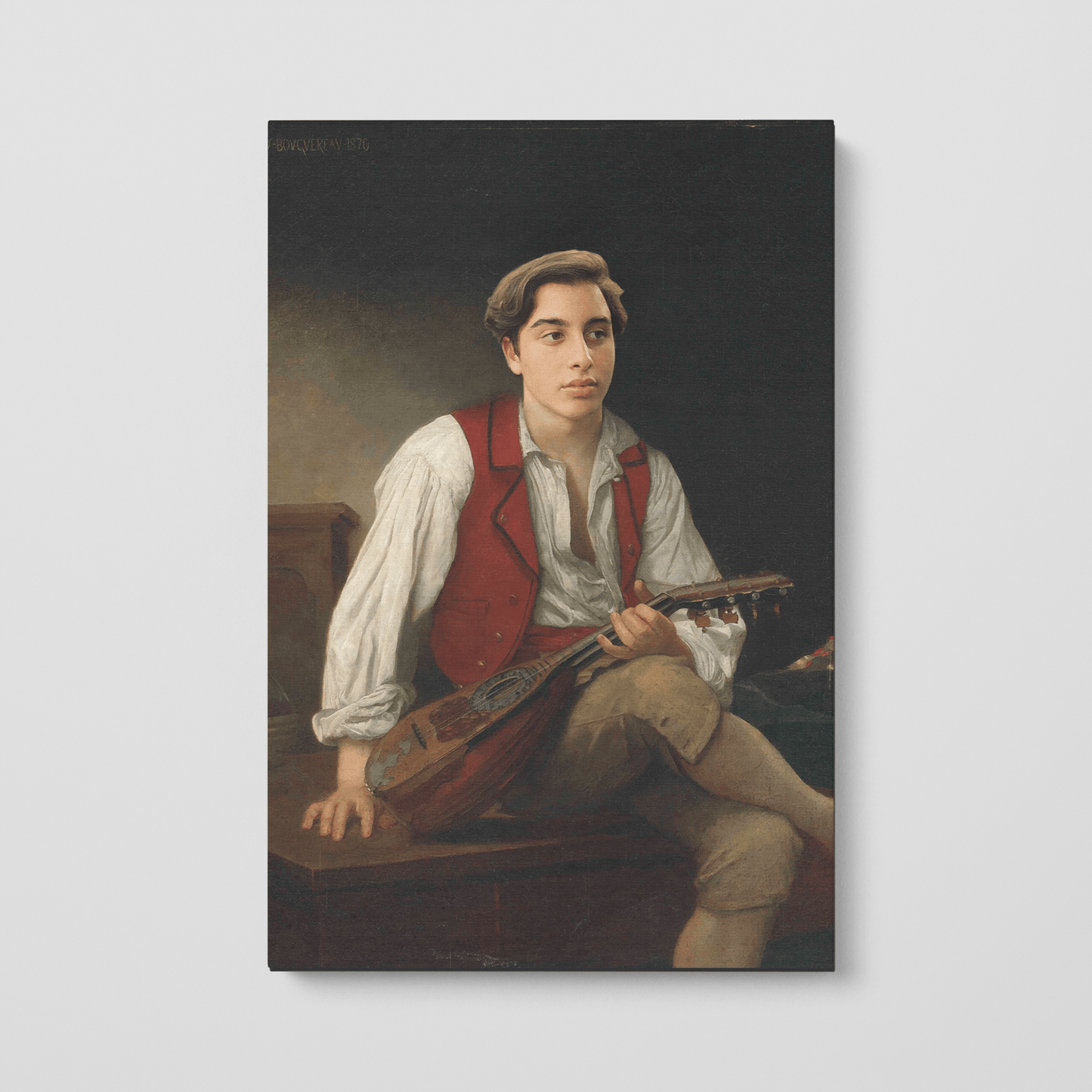 Custom Portrait of Italien a la mandoline, 1870