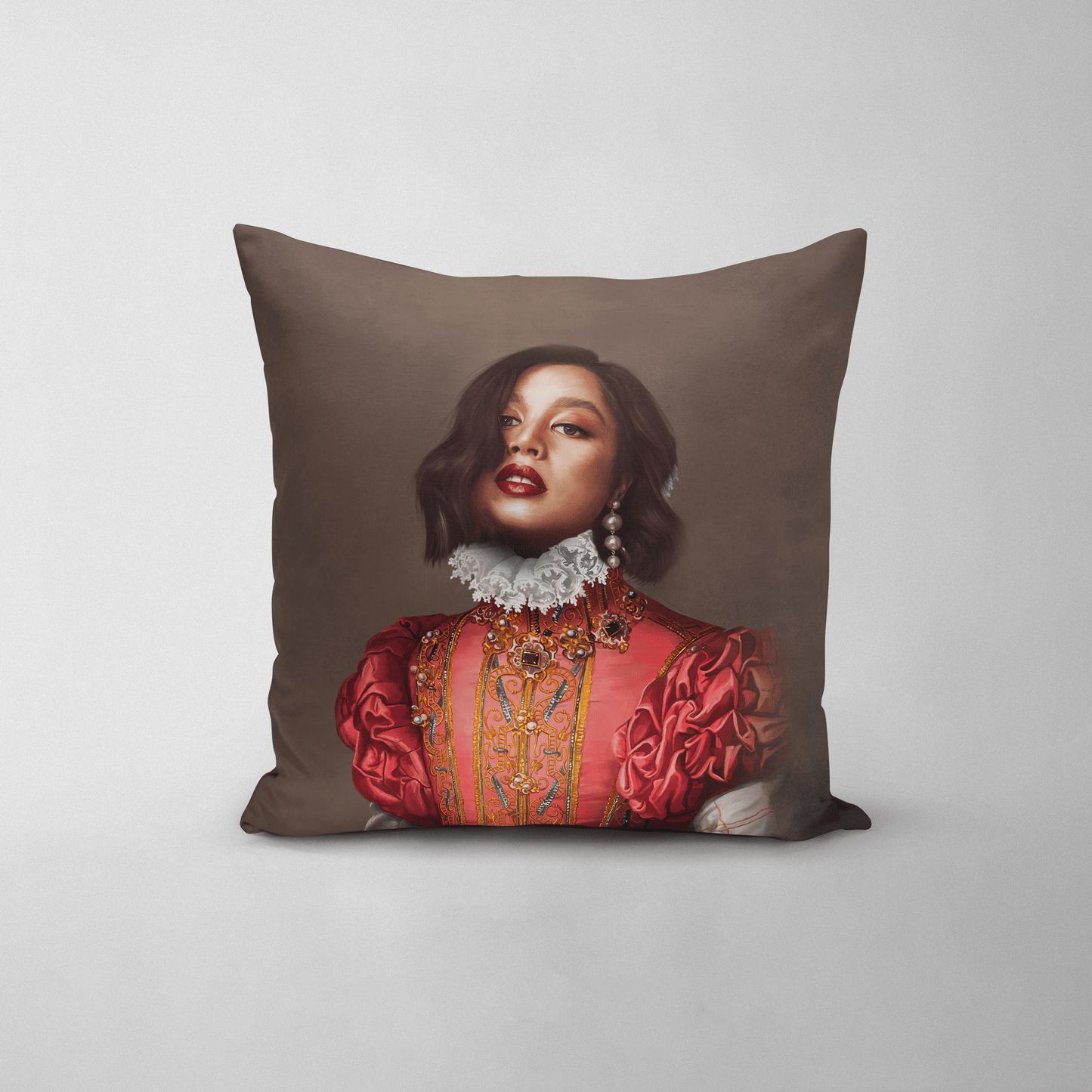 The Red Rose - Custom Throw Pillow