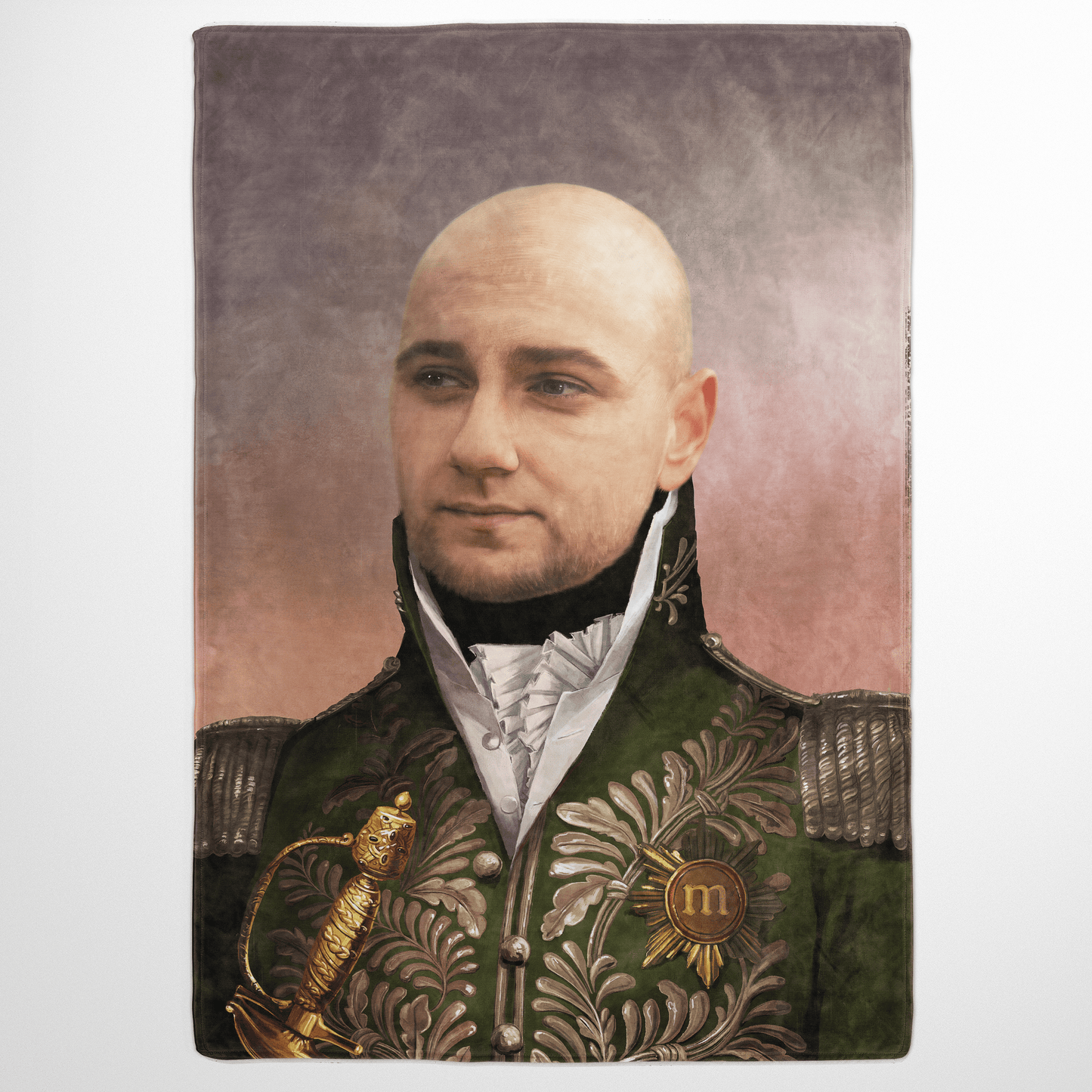The Green General - Custom Fleece Blanket