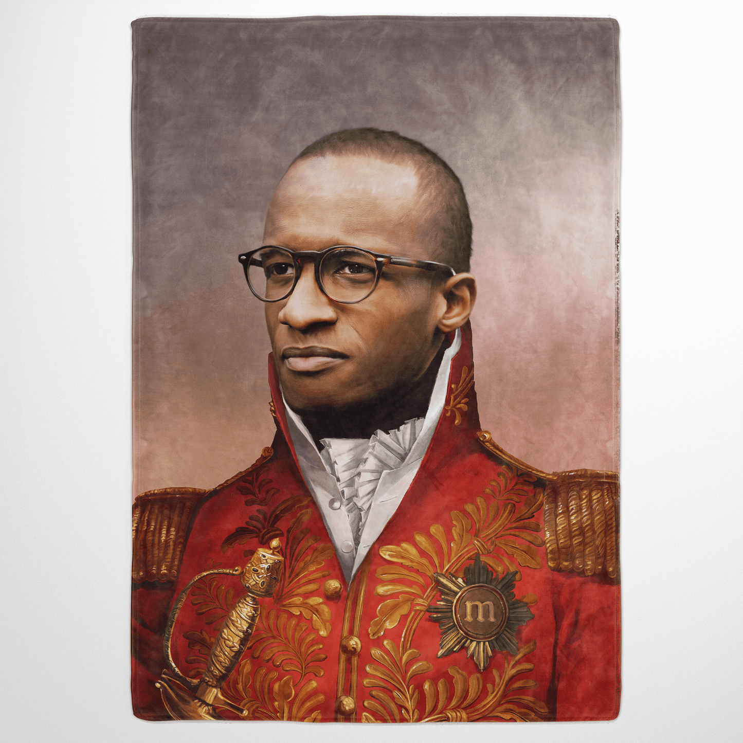 The Red General - Custom Fleece Blanket