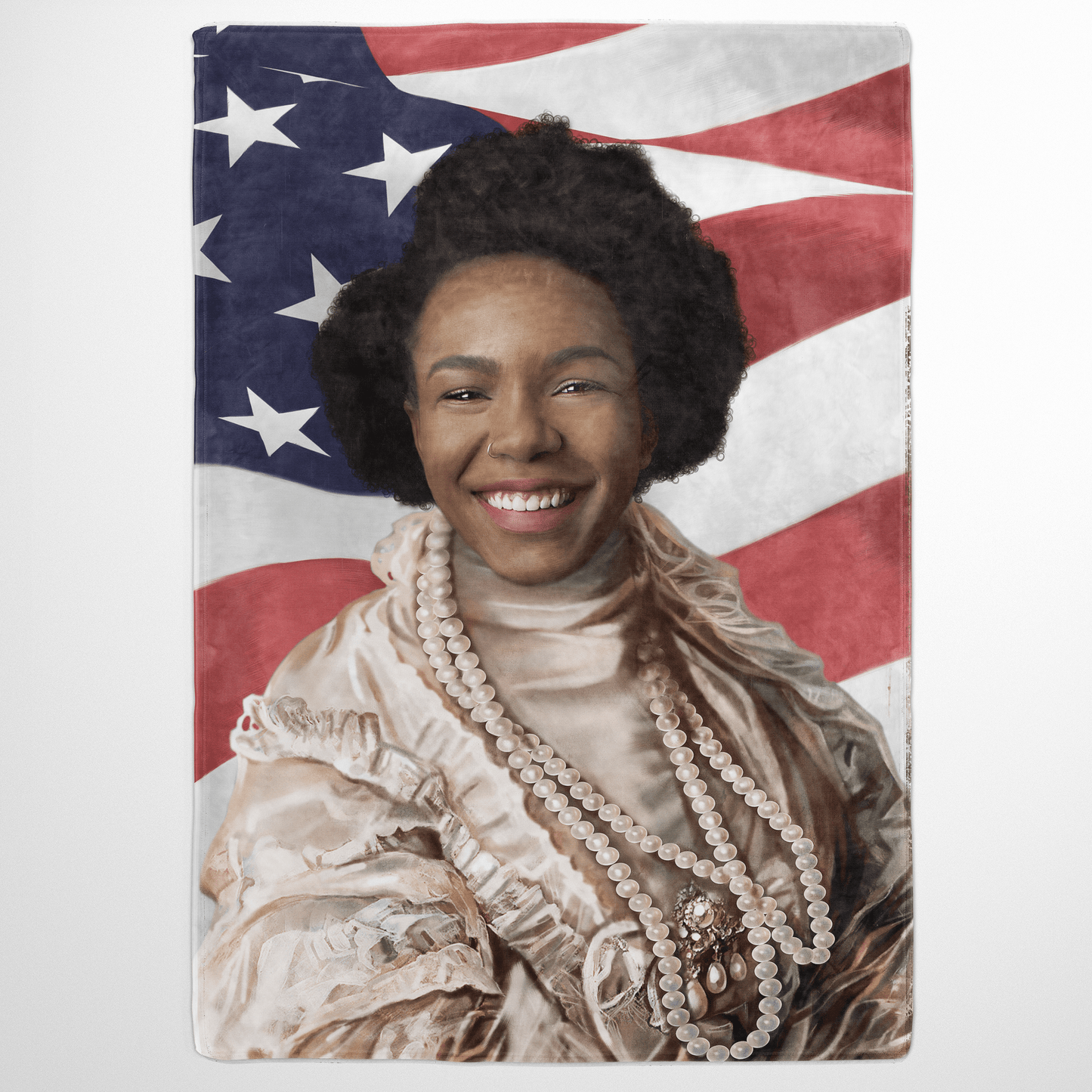 The Queen Regent USA Edition - Custom Fleece Blanket