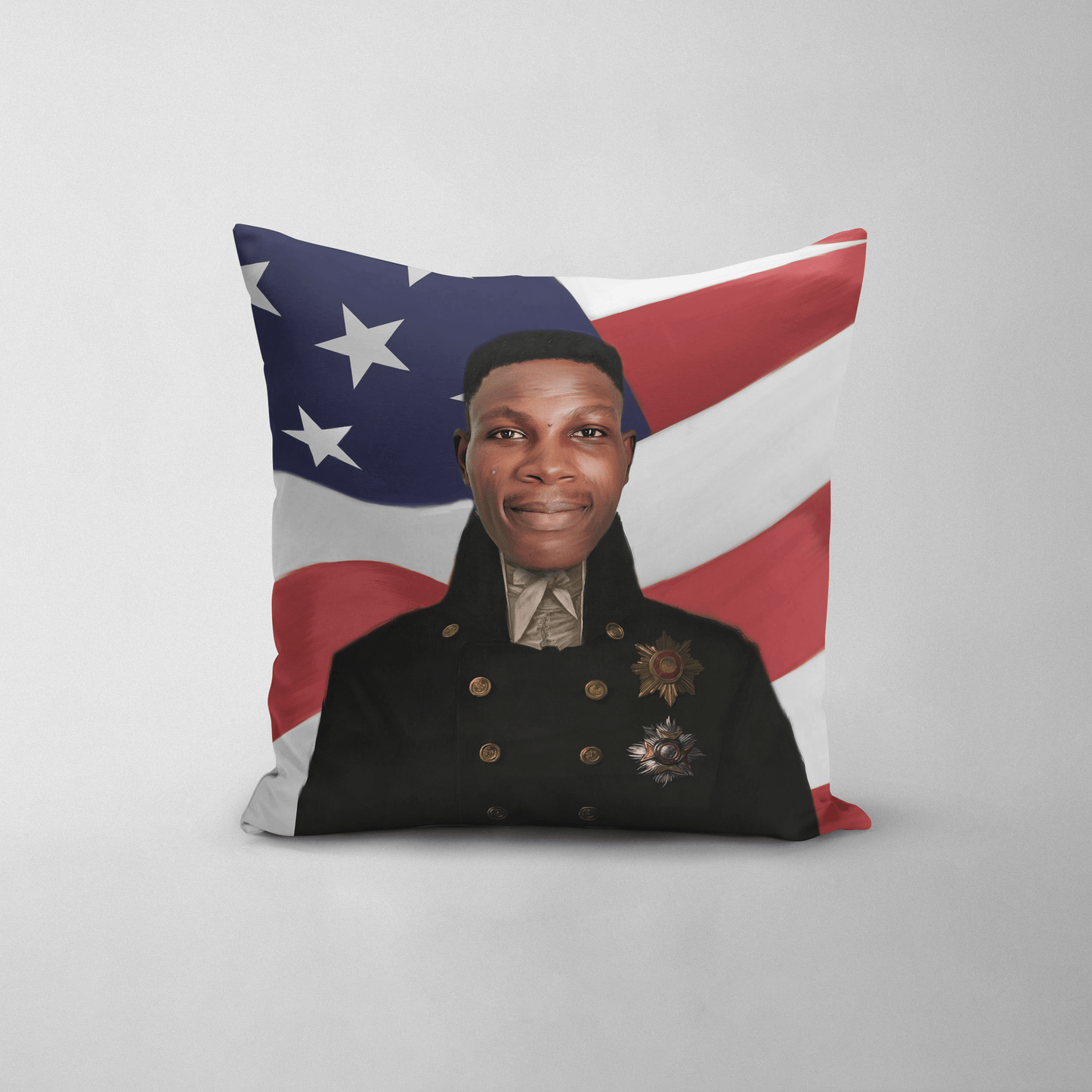 The Captain USA Edition - Custom Throw Pillow