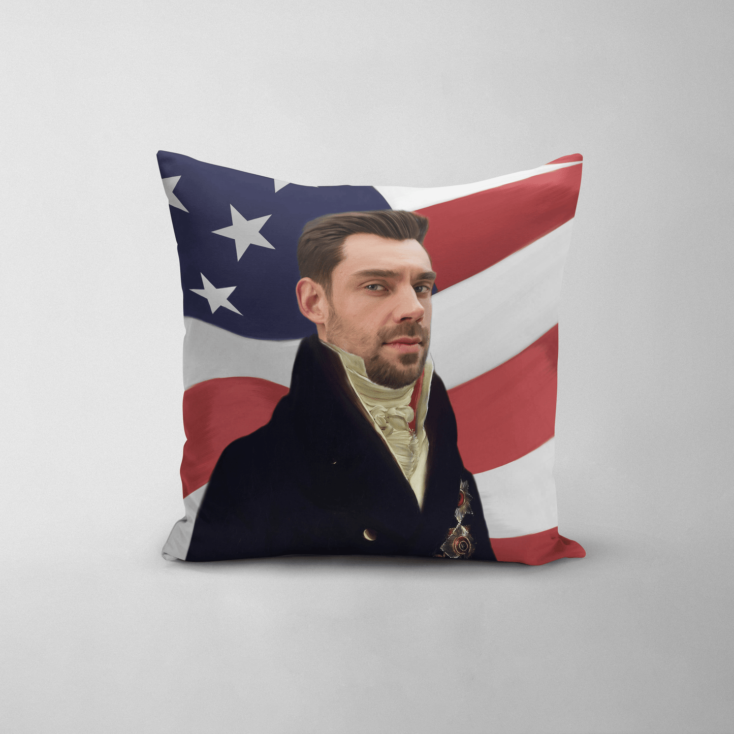 The Count USA Edition - Custom Throw Pillow