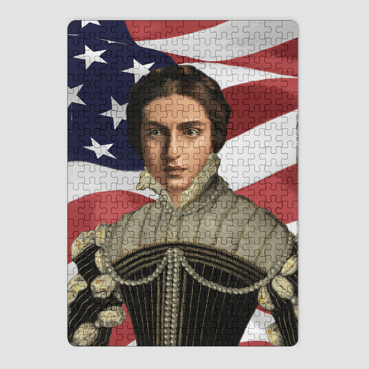 The Pearled Lady USA Edition - Custom Puzzle