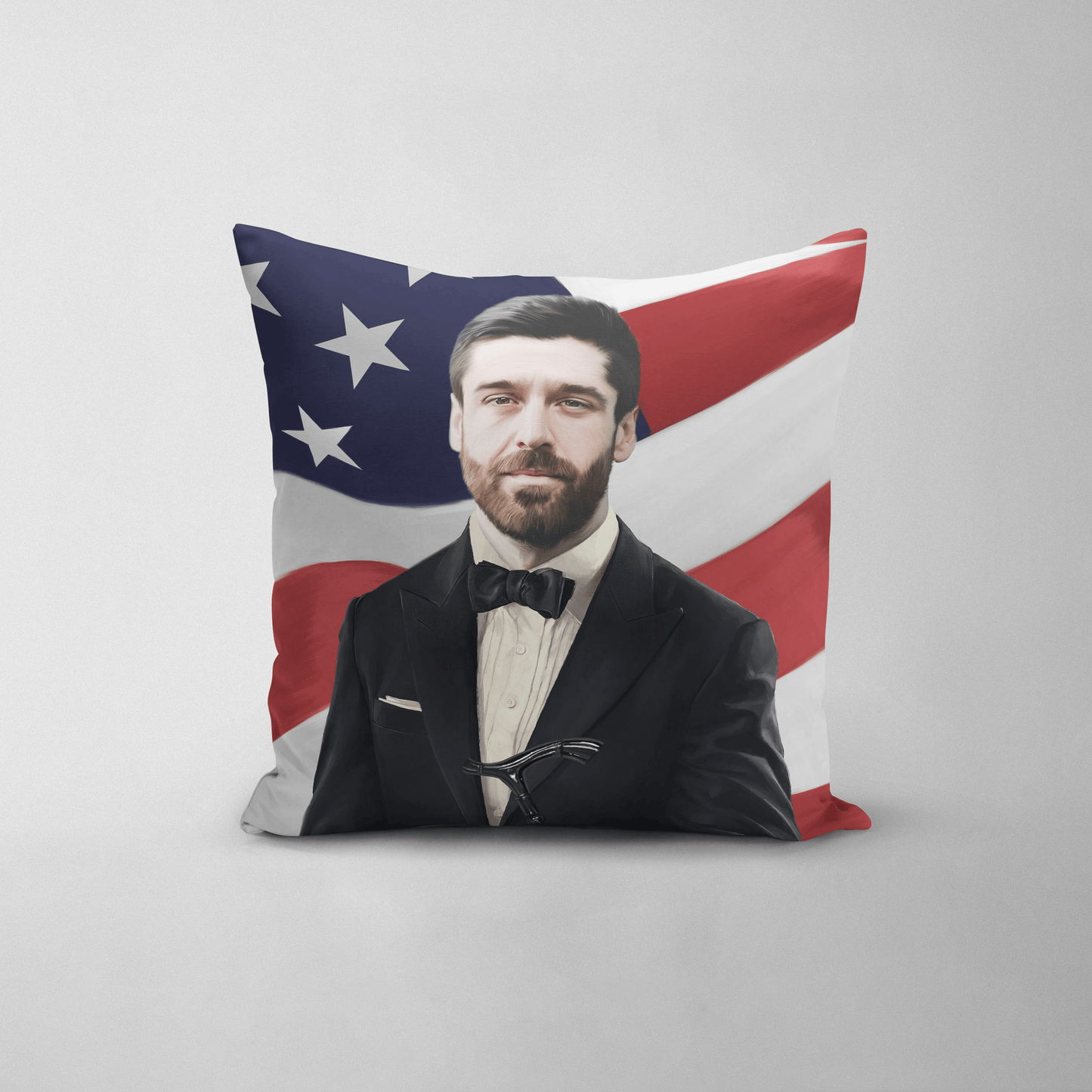 The Gentleman USA Edition - Custom Throw Pillow