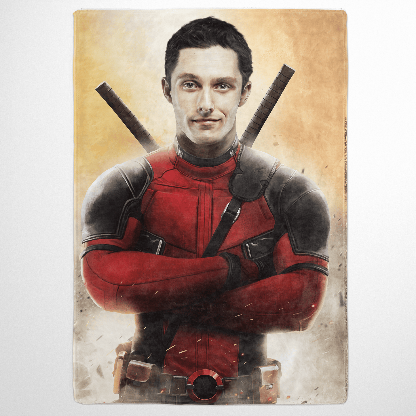 The Red Mercenary - Custom Fleece Blanket