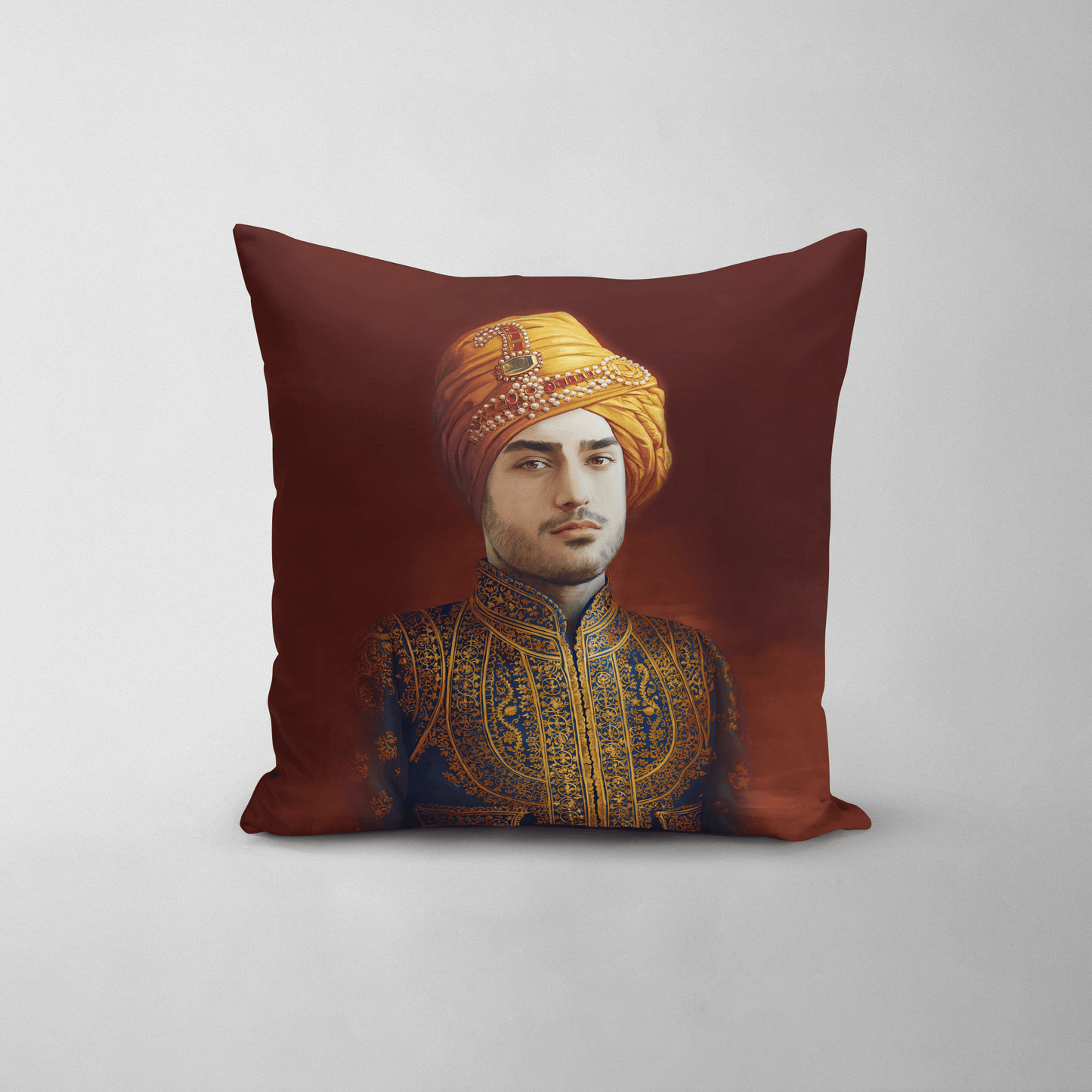 The Indian Raja - Custom Throw Pillow
