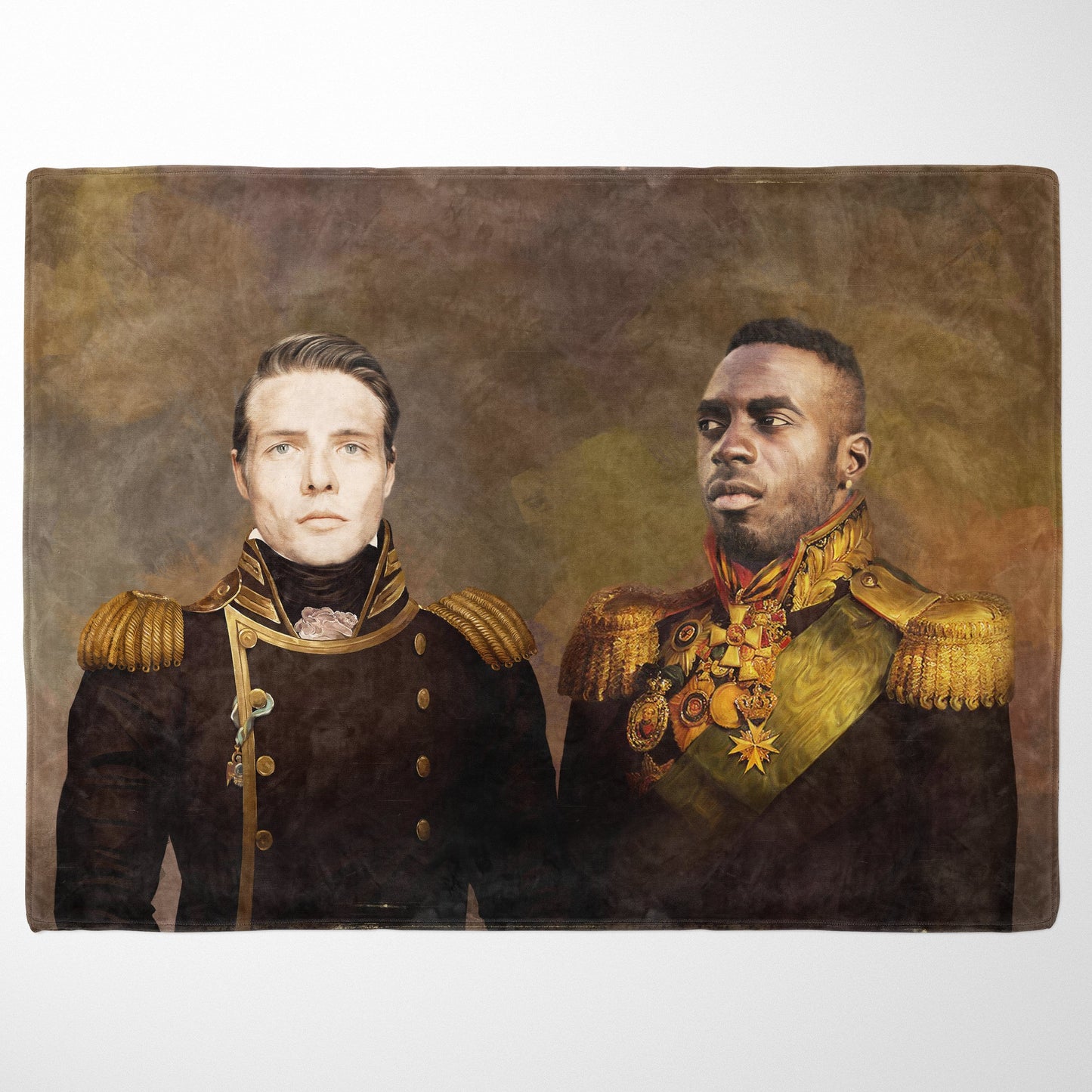 The Admiral and Colonel - Custom Fleece Blanket