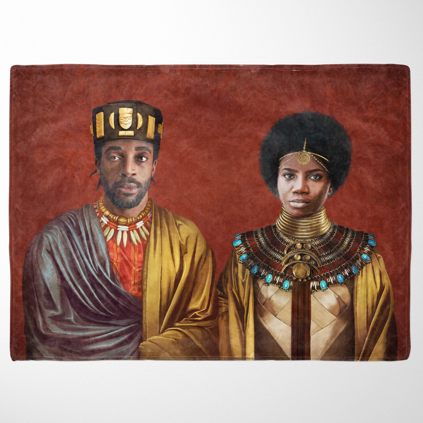 The African Royalty - Custom Fleece Blanket