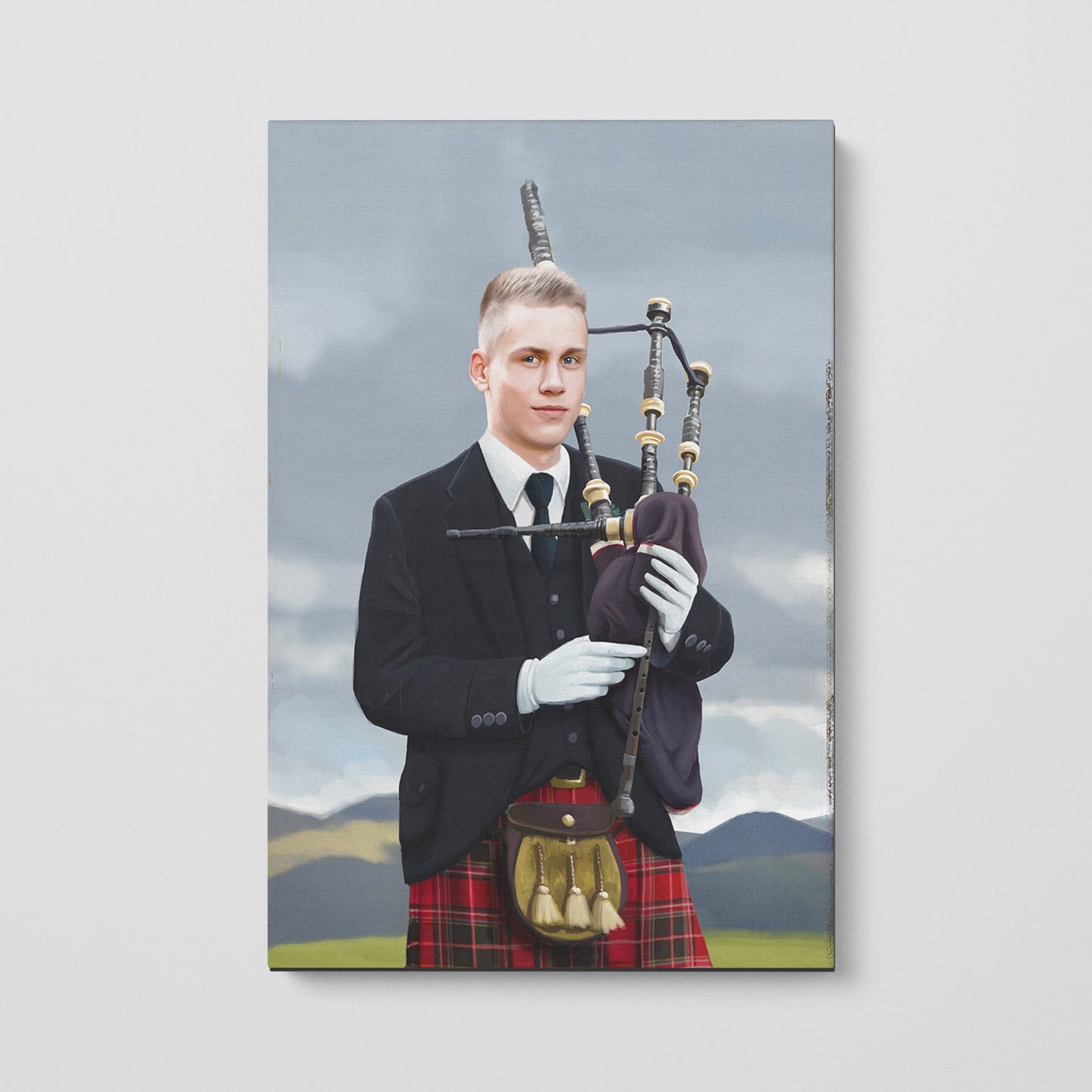 The Bagpiper - Custom Canvas
