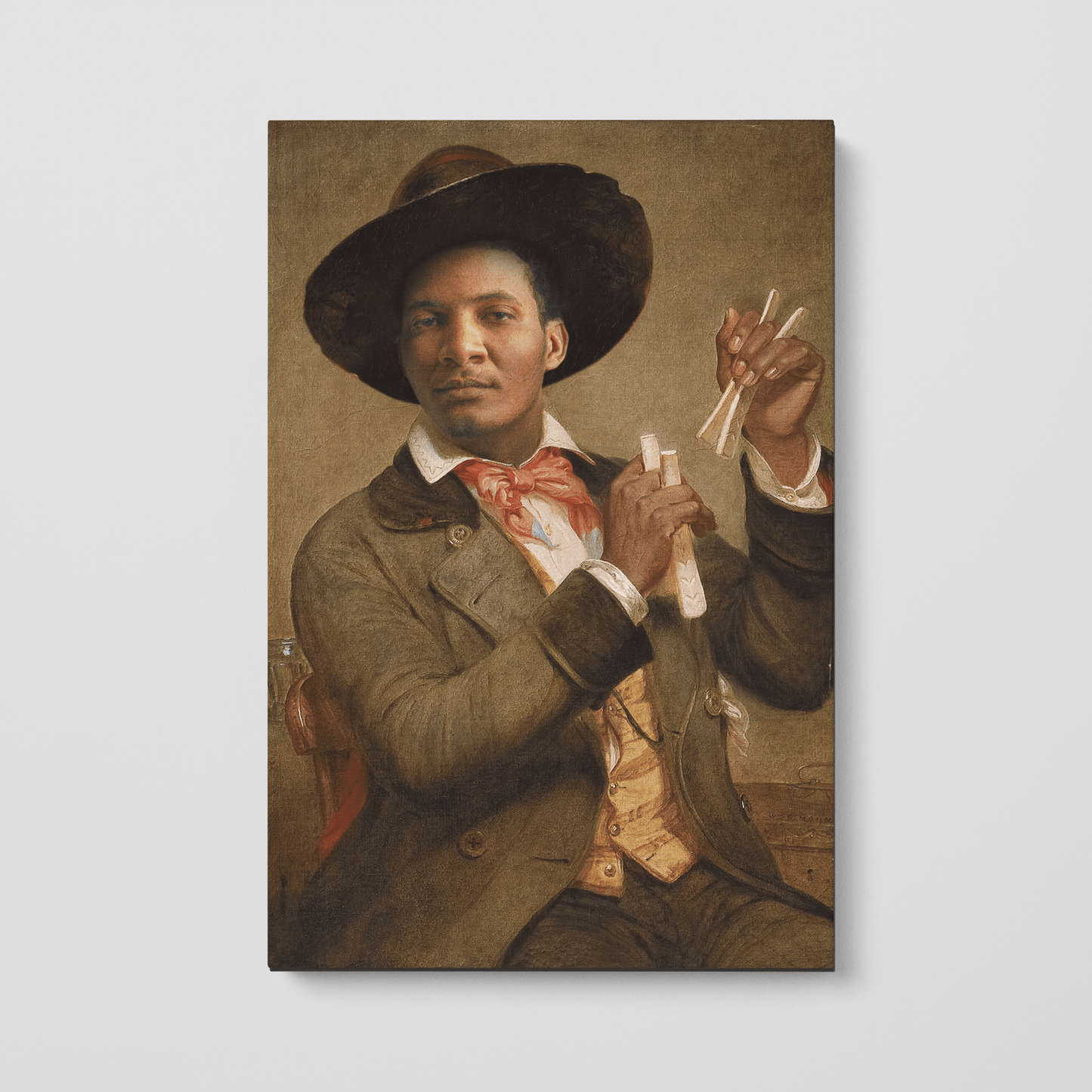 Custom Portrait of The Bone Player, 1856