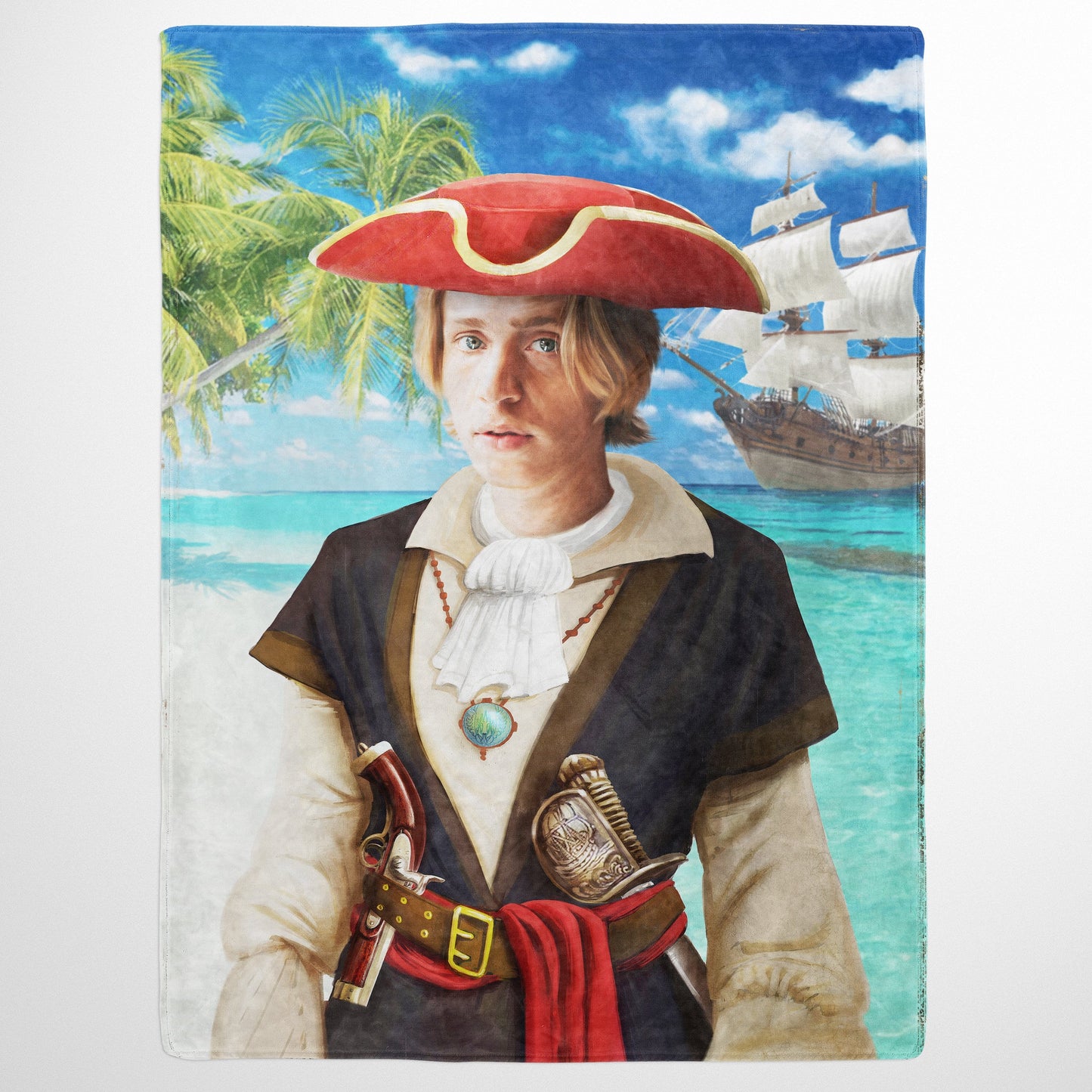 The Buccaneer - Custom Fleece Blanket