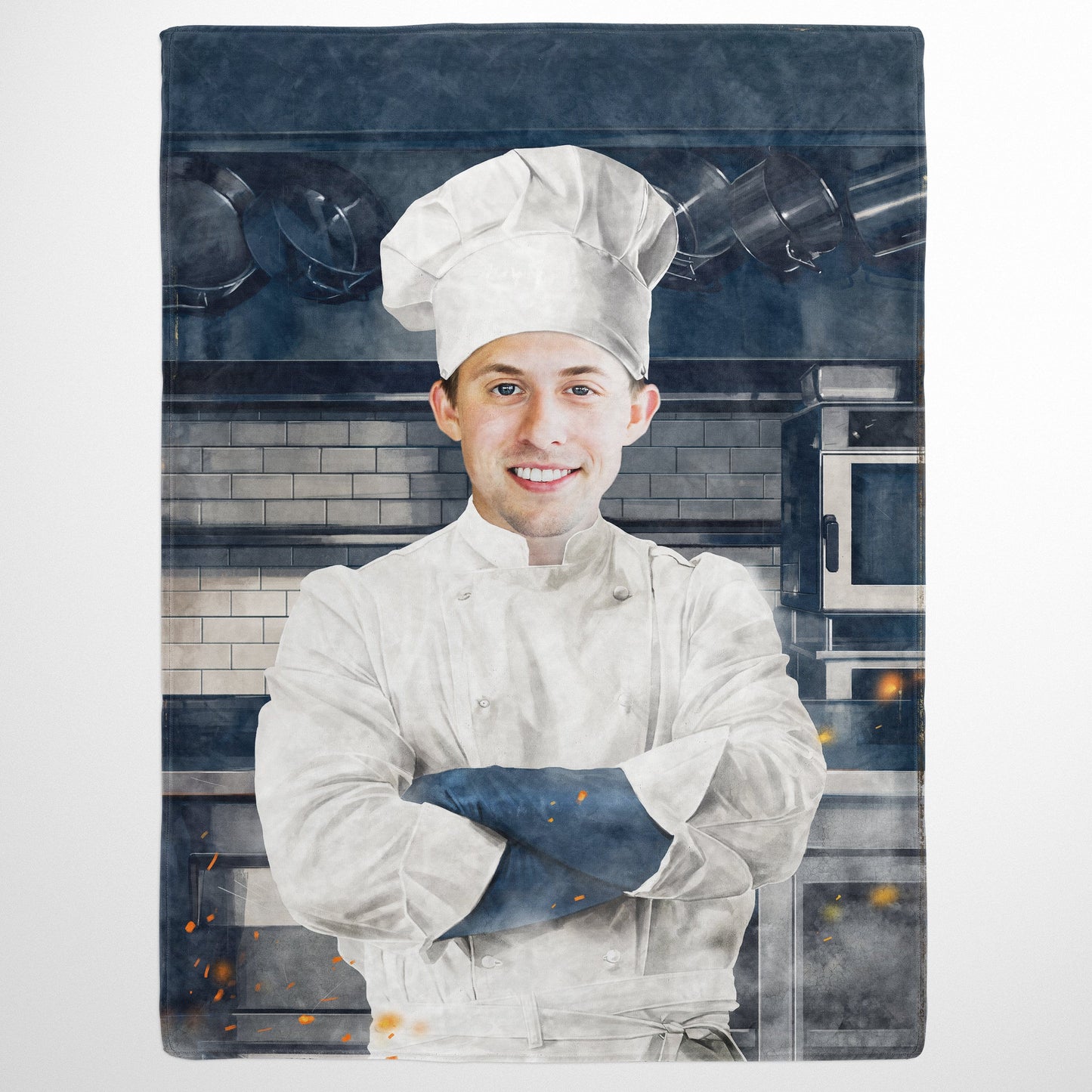 The Chef - Custom Fleece Blanket