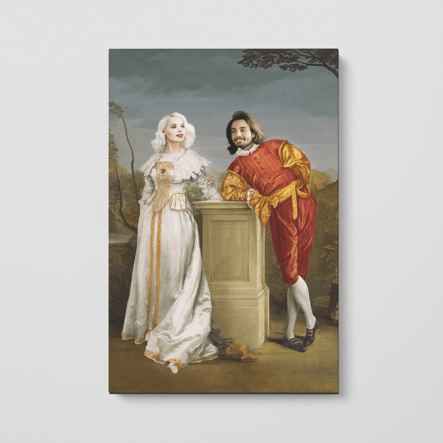 The Courtly Couple - Custom Canvas