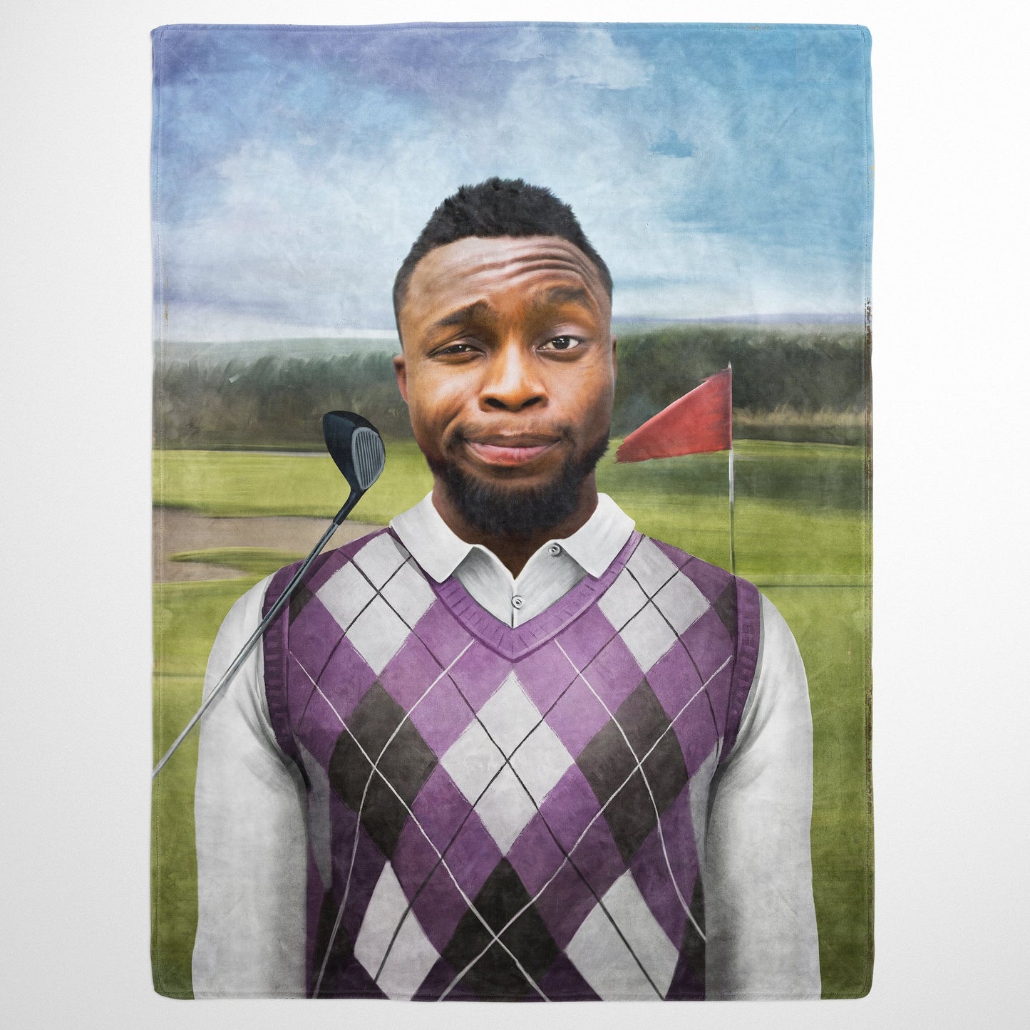 The Golfer - Custom Fleece Blanket