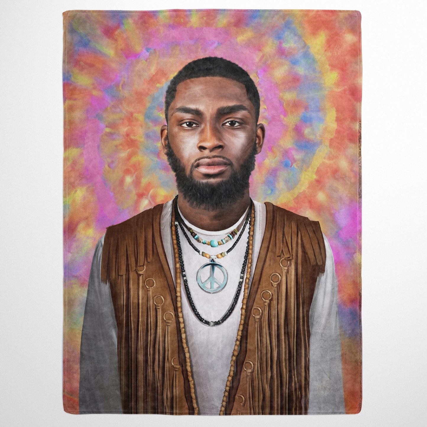 The Hippie - Custom Fleece Blanket