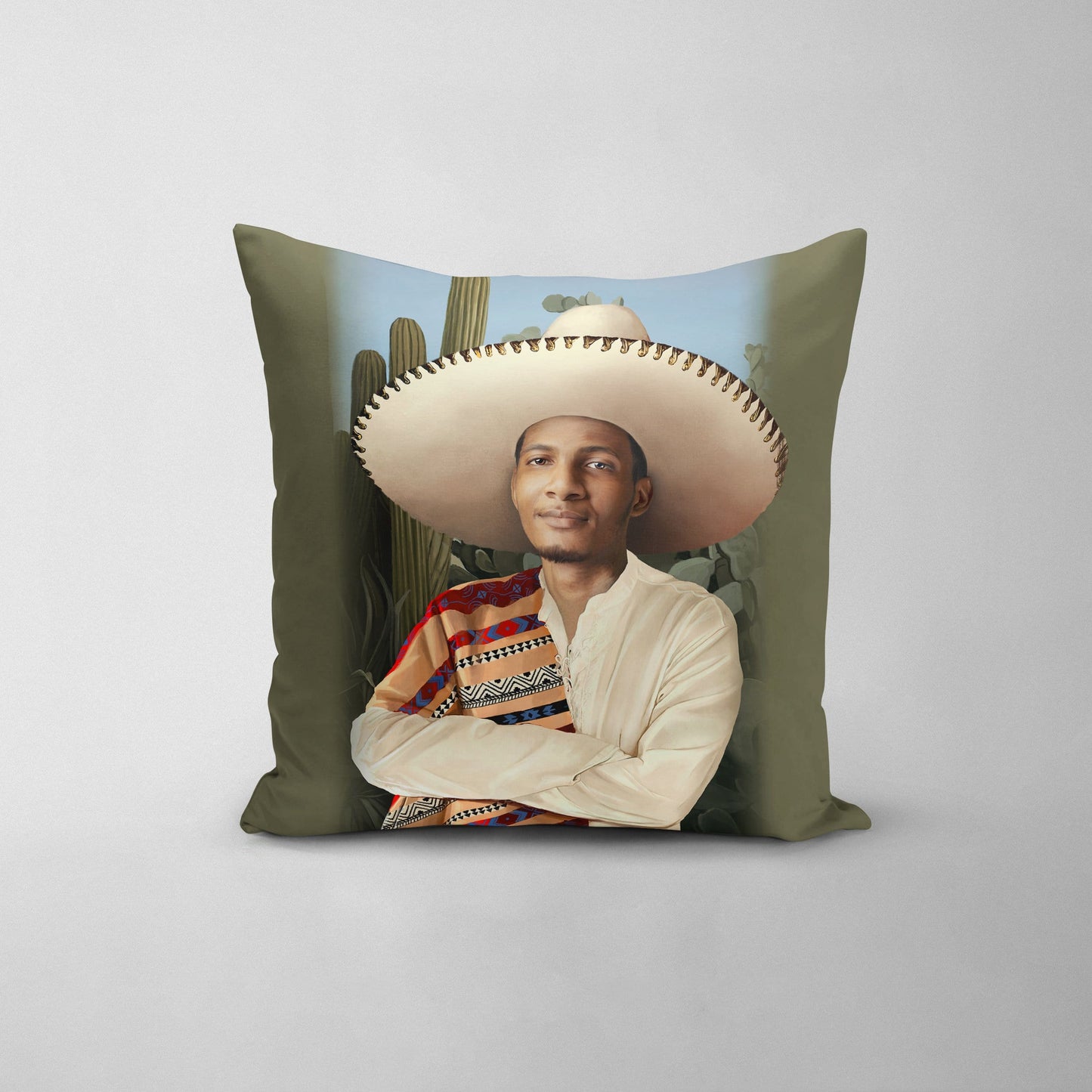 The Sombrero - Custom Throw Pillow