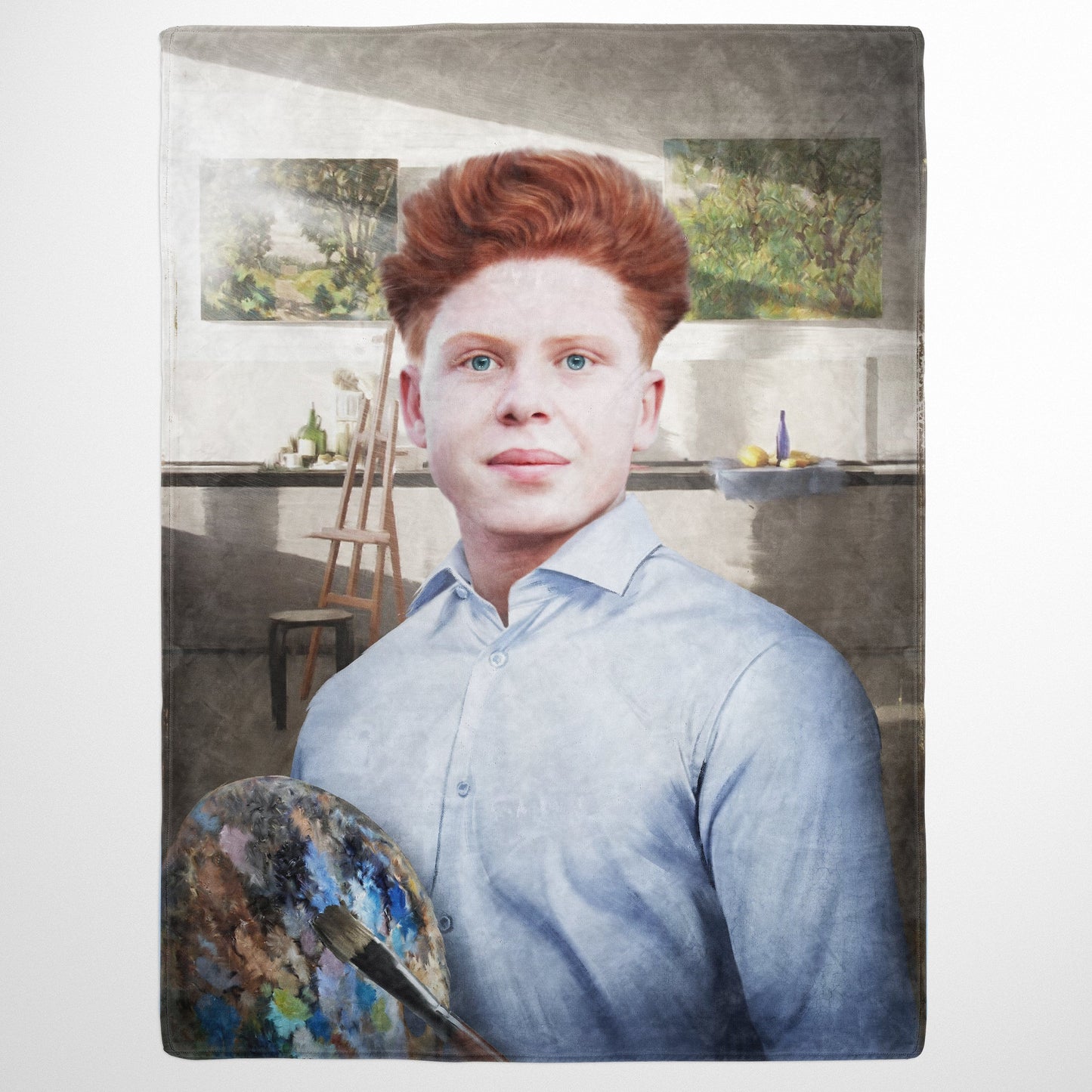 The Painter - Custom Fleece Blanket