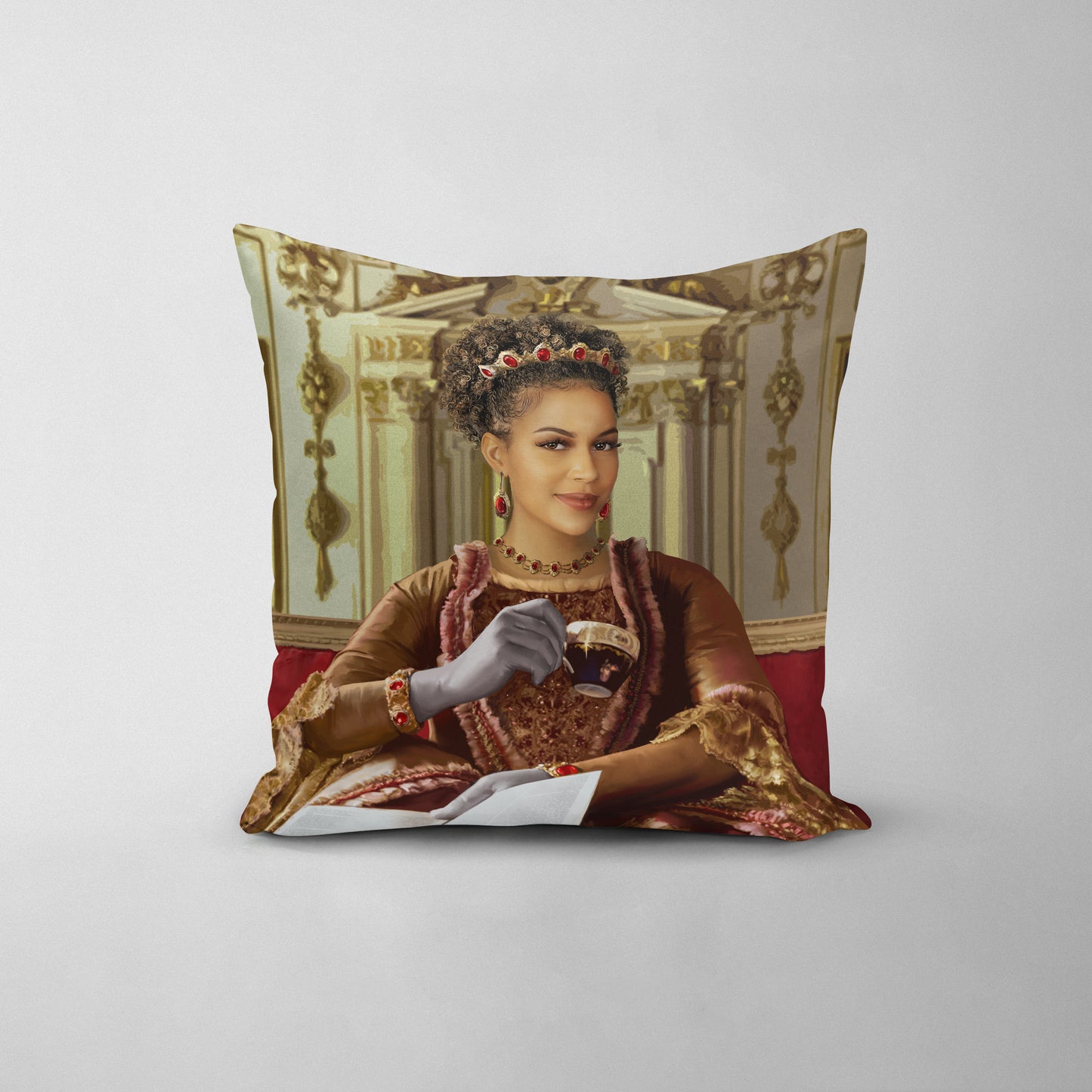 The Queen Charlotte - Custom Throw Pillow
