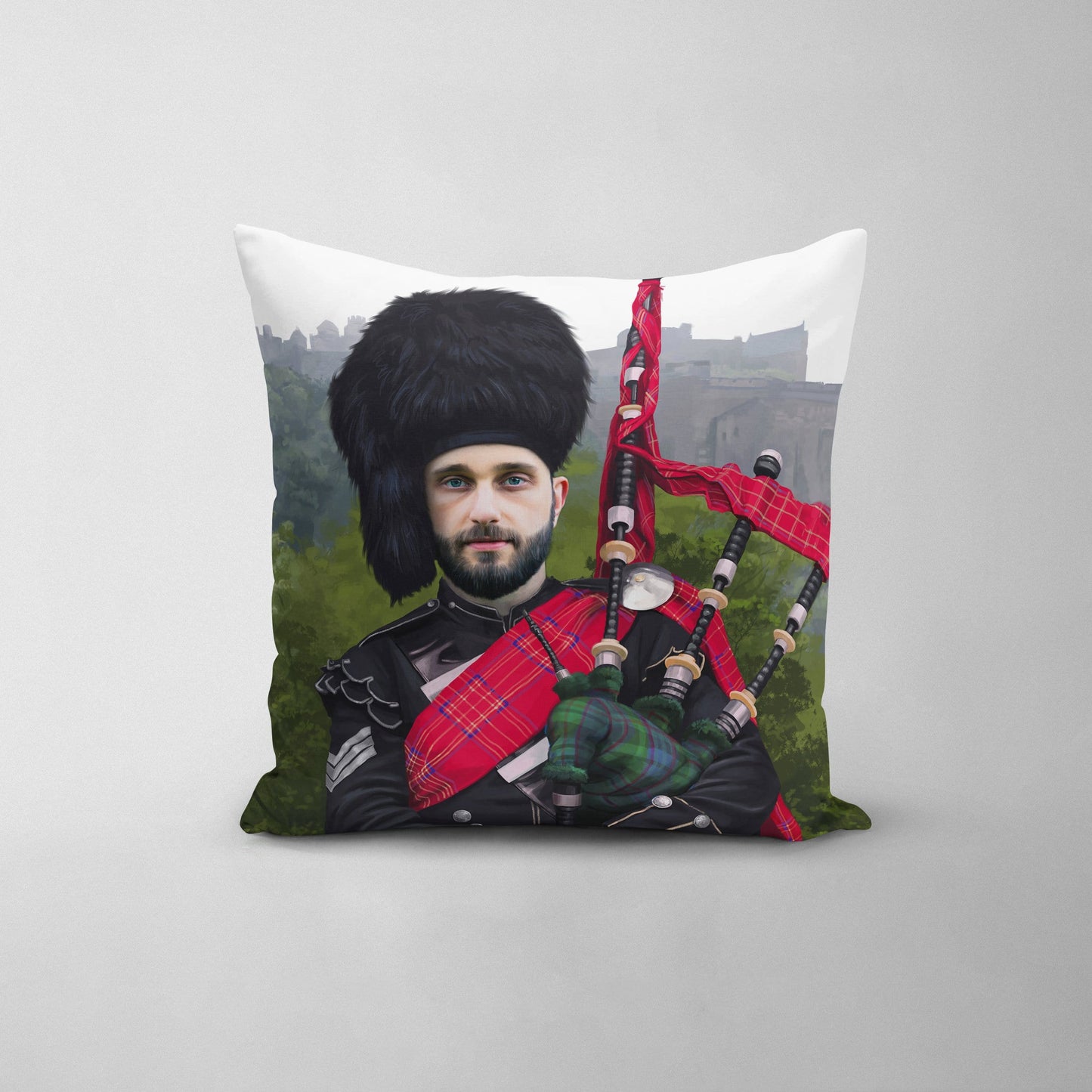The Scottish Guard - Custom Throw Pillow