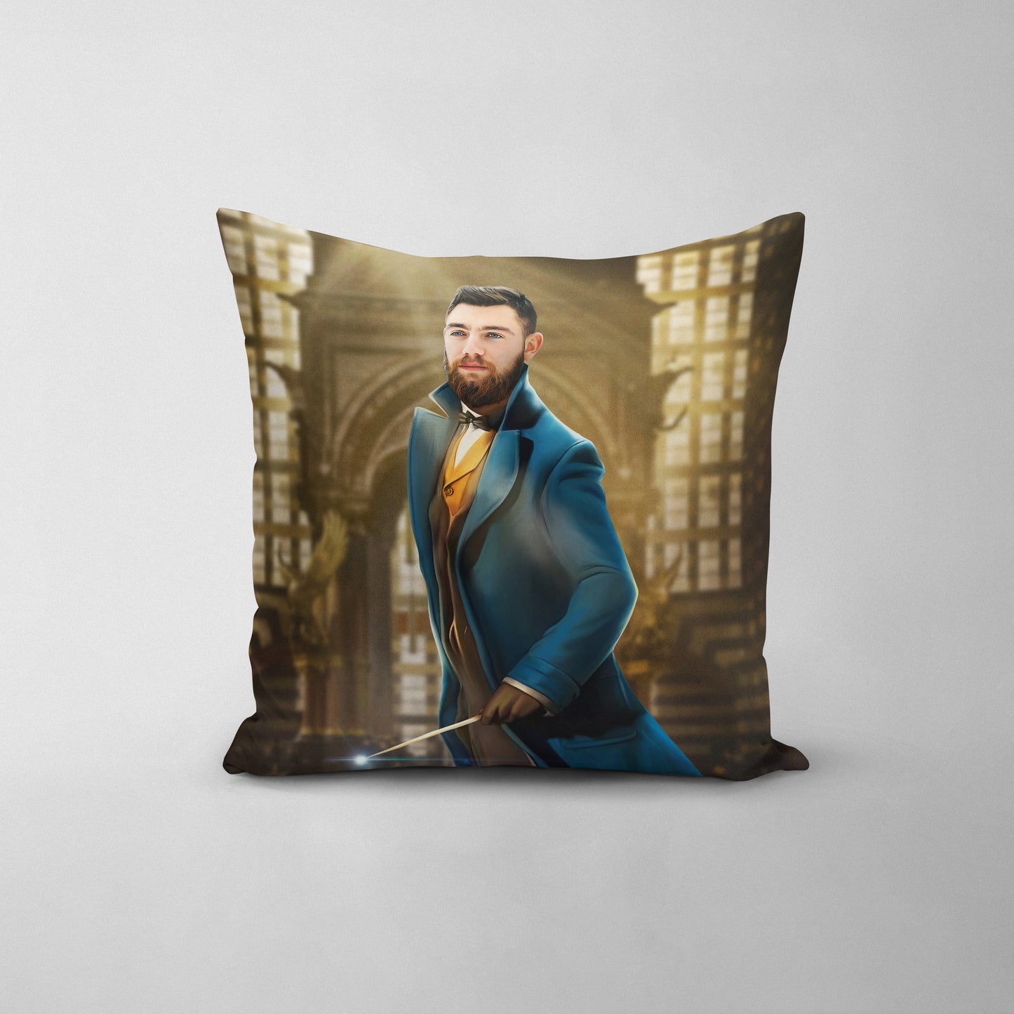 The Smart Wizard - Custom Throw Pillow