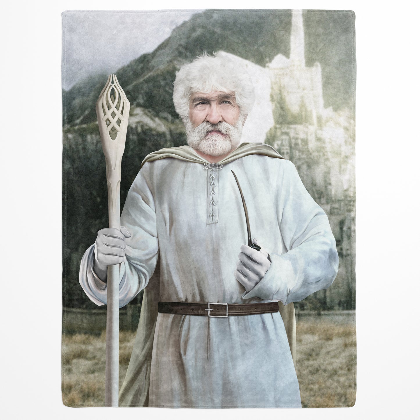 The White Sorcerer - Custom Fleece Blanket