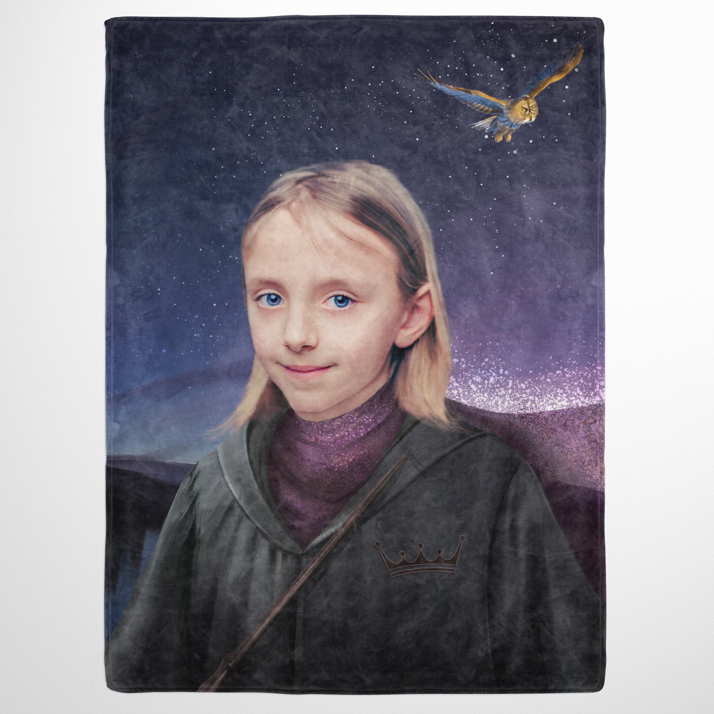 The Wizard - Custom Fleece Blanket