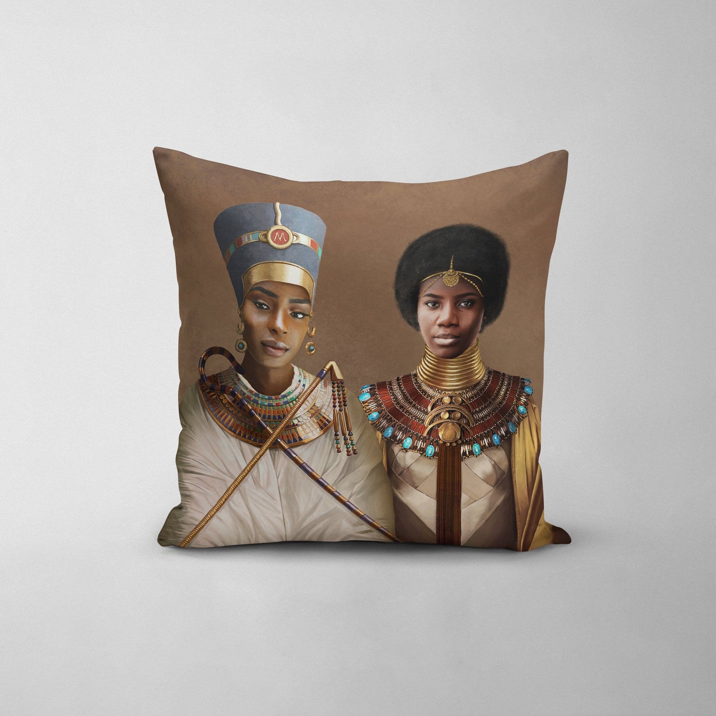 The Egyptian Queens - Custom Throw Pillow