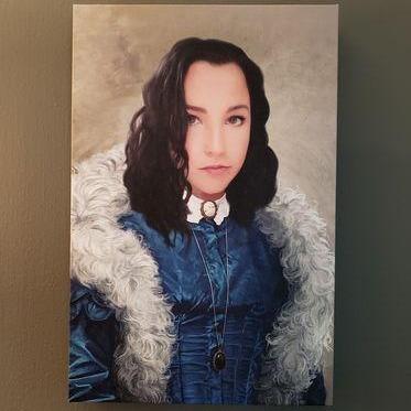 The Boa Lady - Custom Canvas