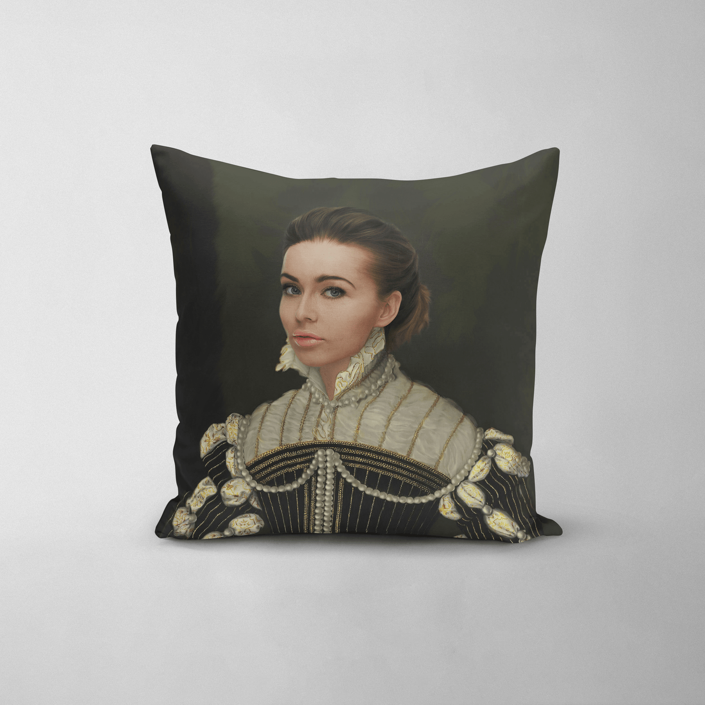 The Pearled Lady - Custom Throw Pillow