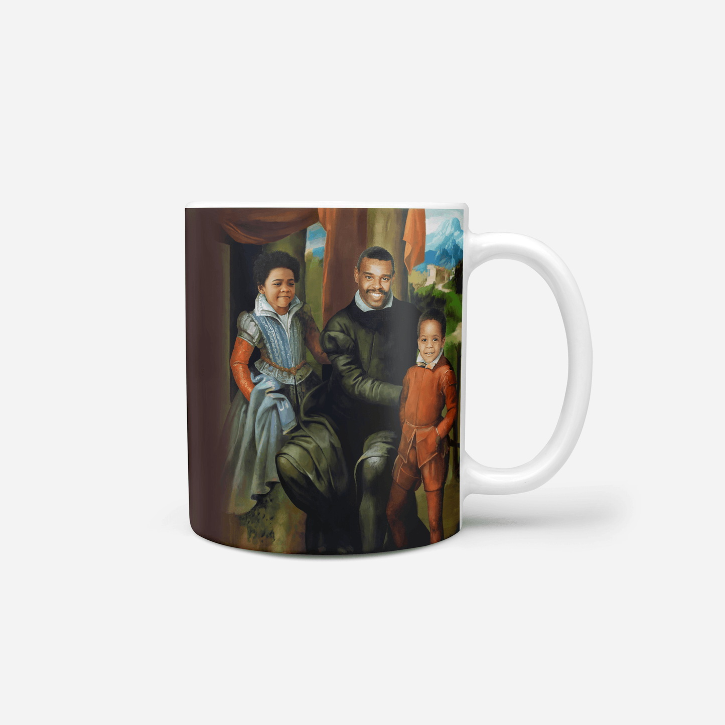 The Family of Three - Custom Mug