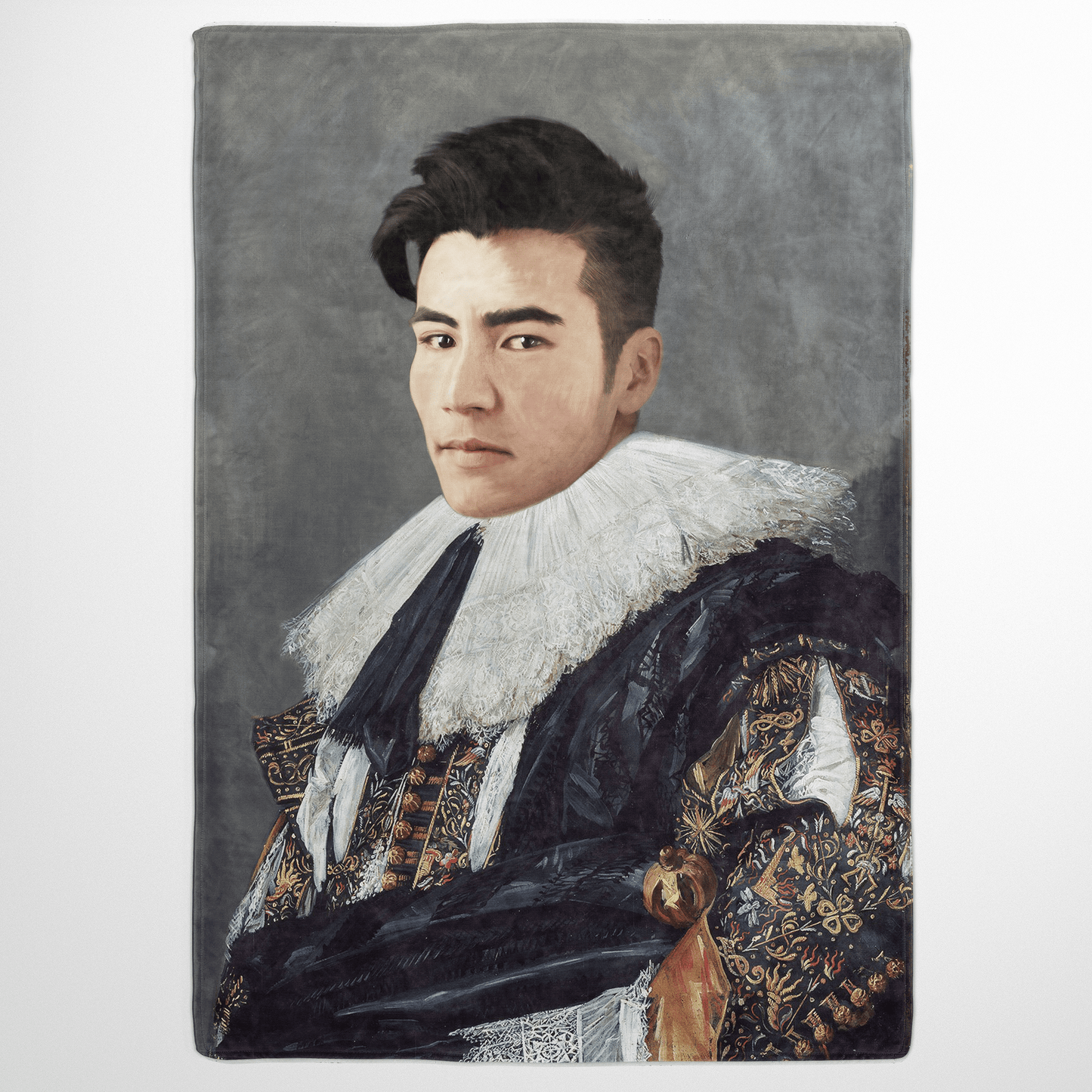 The Laughing Cavalier - Custom Fleece Blanket