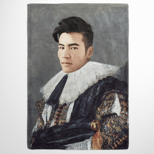 The Laughing Cavalier - Custom Fleece Blanket