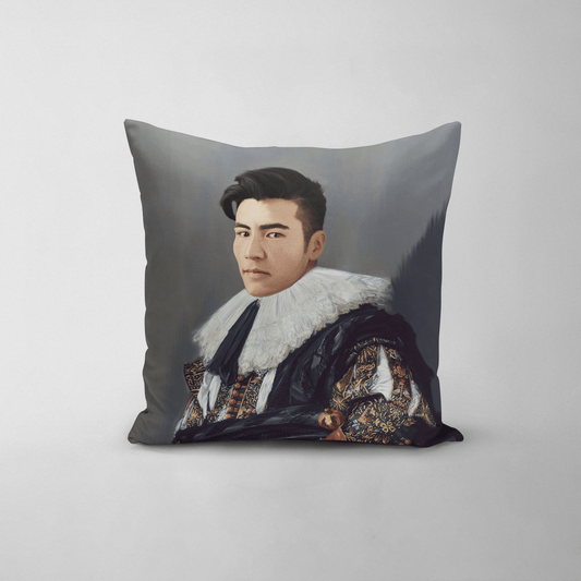 The Laughing Cavalier - Custom Throw Pillow
