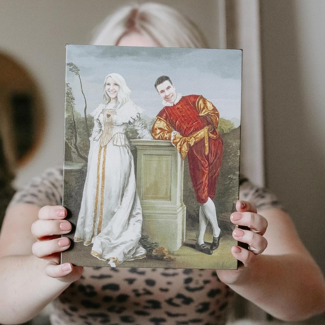 The Courtly Couple - Custom Canvas