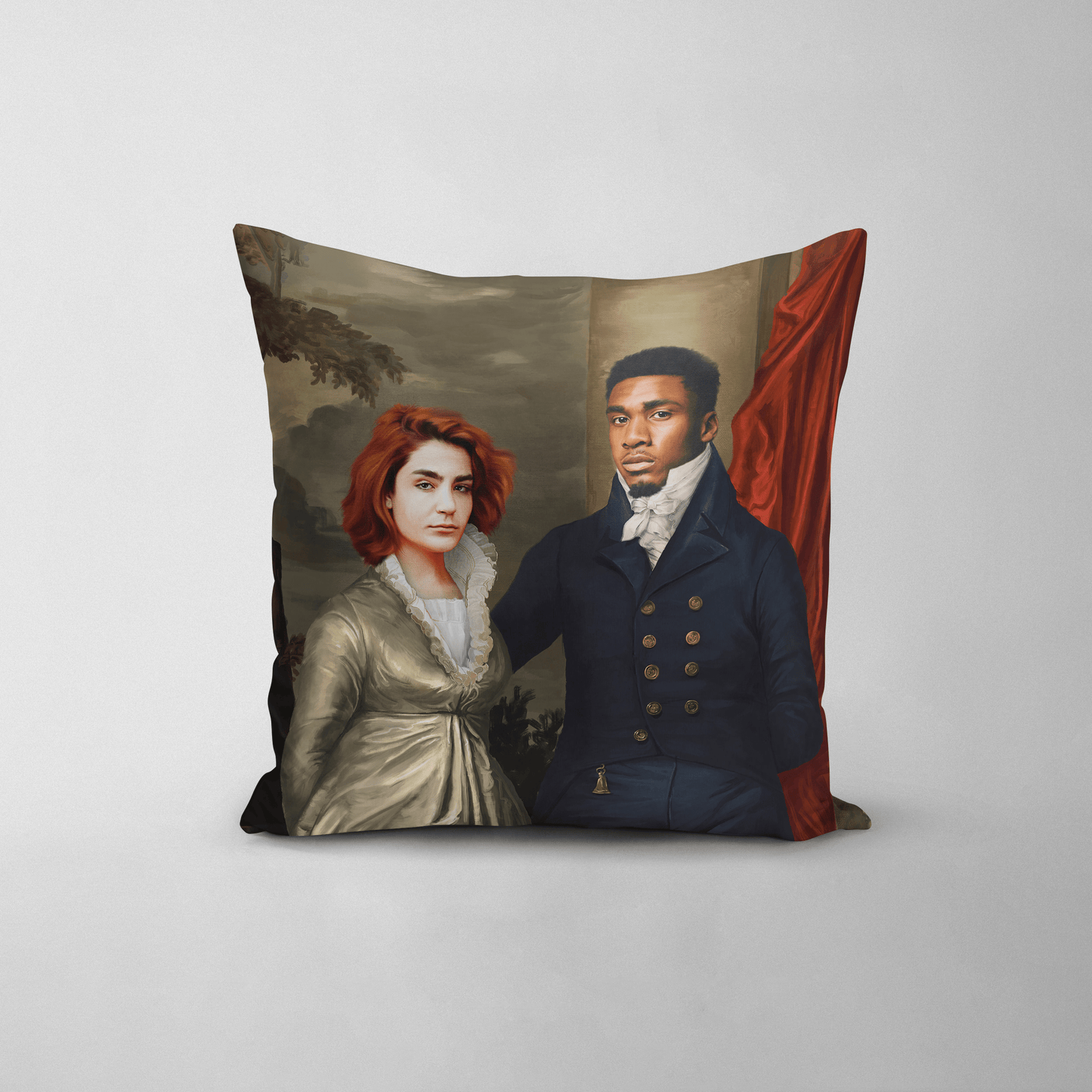 The Dinner Date - Custom Throw Pillow