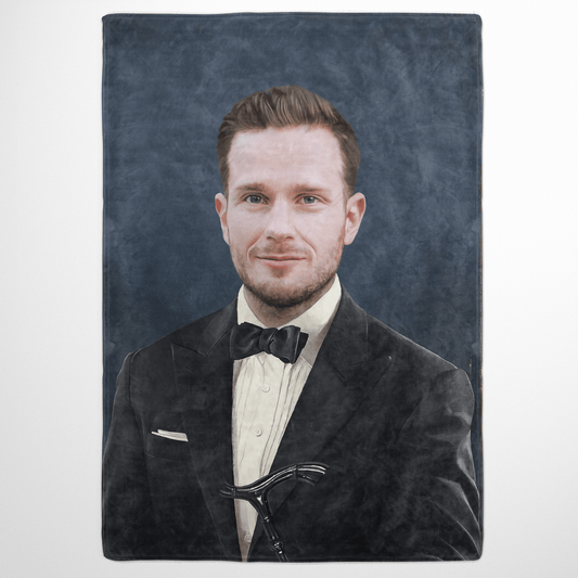 The Gentleman - Custom Fleece Blanket