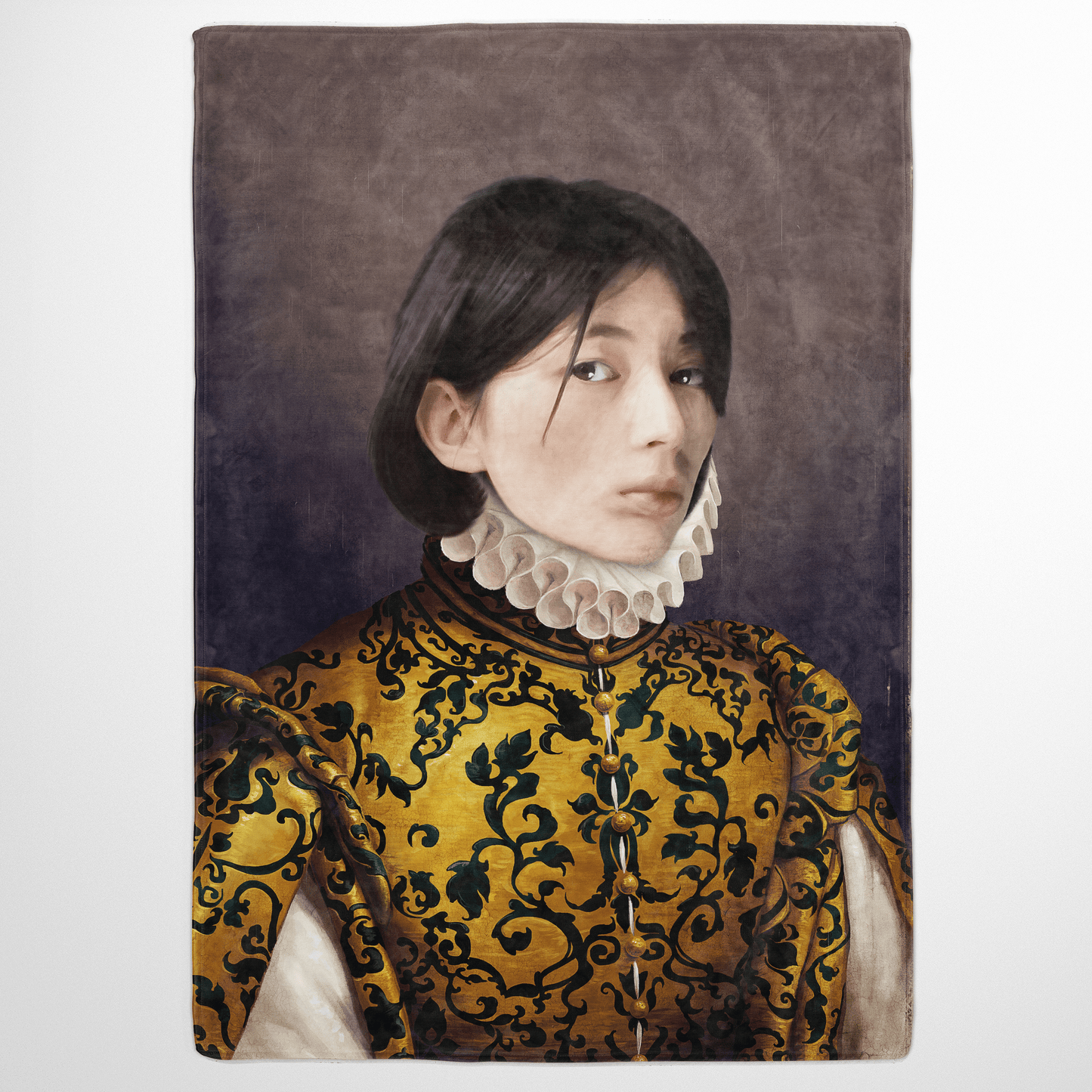 The Golden Queen - Custom Fleece Blanket