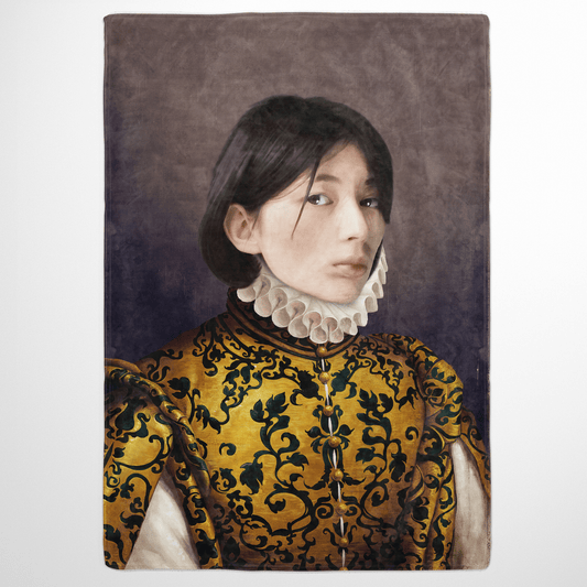 The Golden Queen - Custom Fleece Blanket