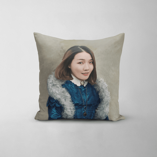The Boa Lady - Custom Throw Pillow
