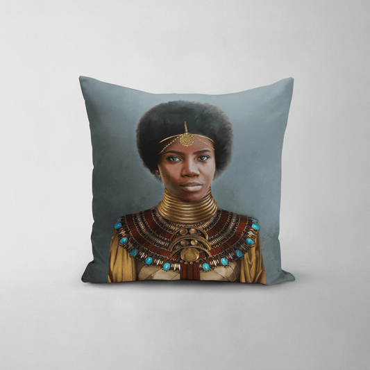 The Nubian Queen - Custom Throw Pillow