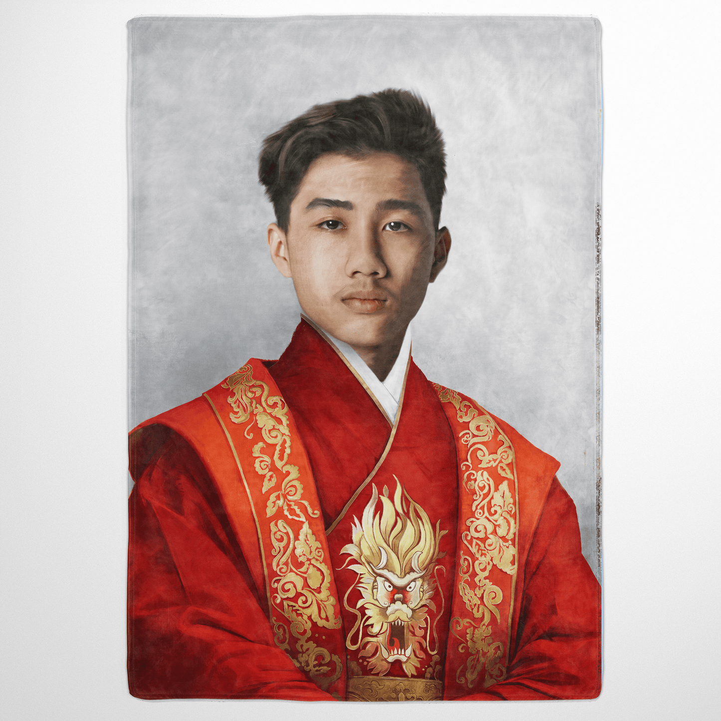 The Asian Emperor - Custom Fleece Blanket