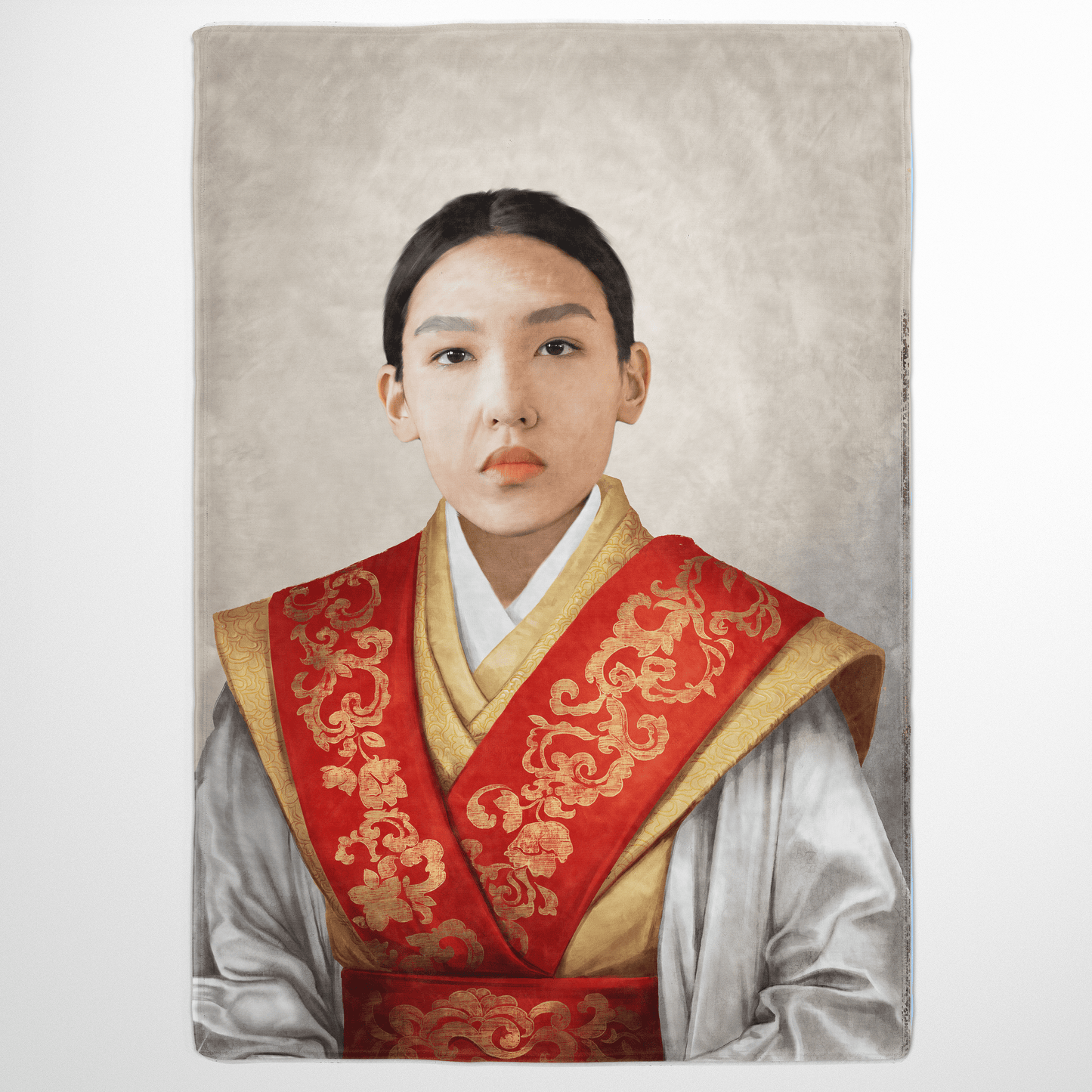 The Asian Empress - Custom Fleece Blanket